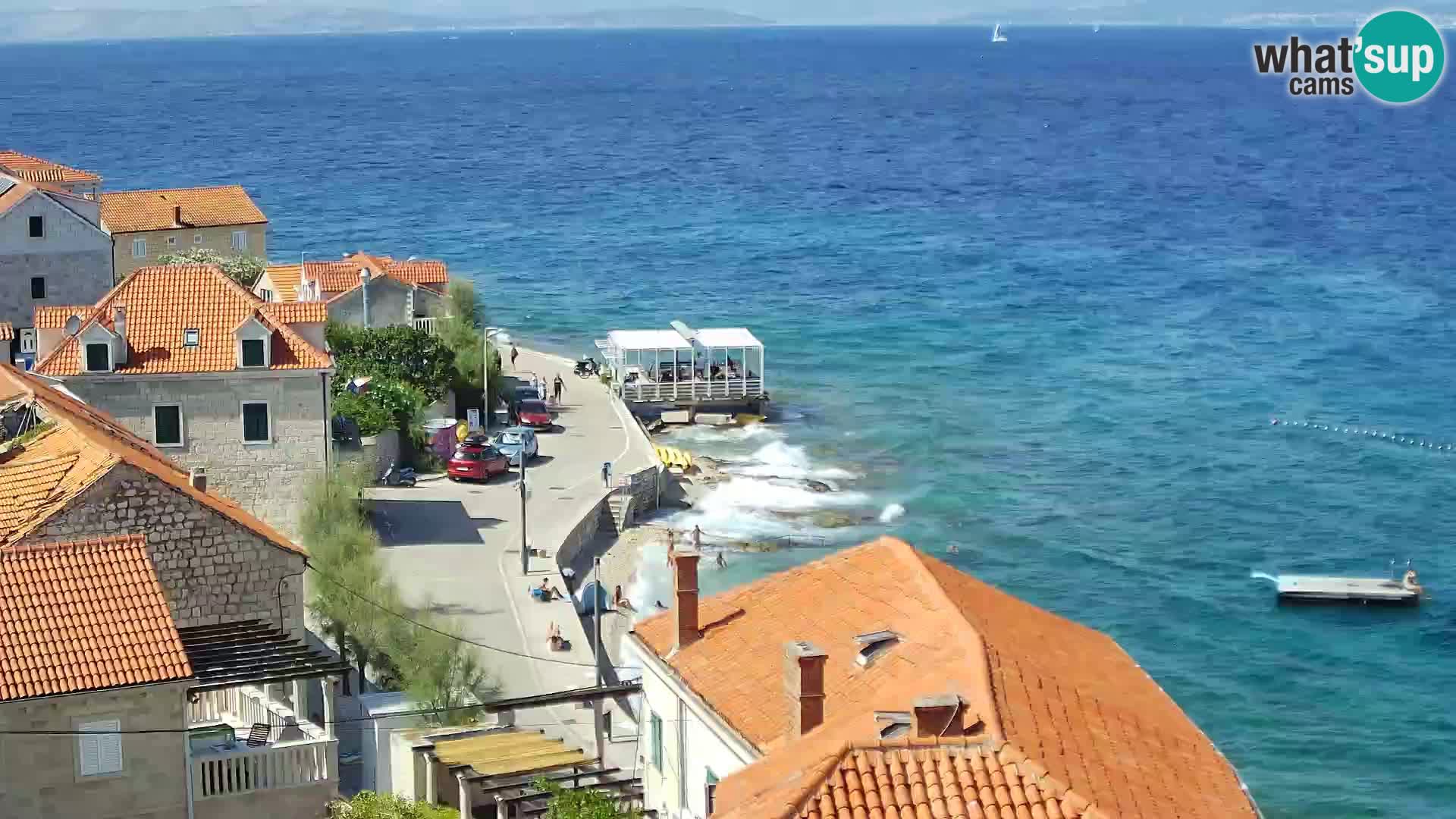 Spletna kamera Sutivan panorama – pogled v živo z otoka Brač