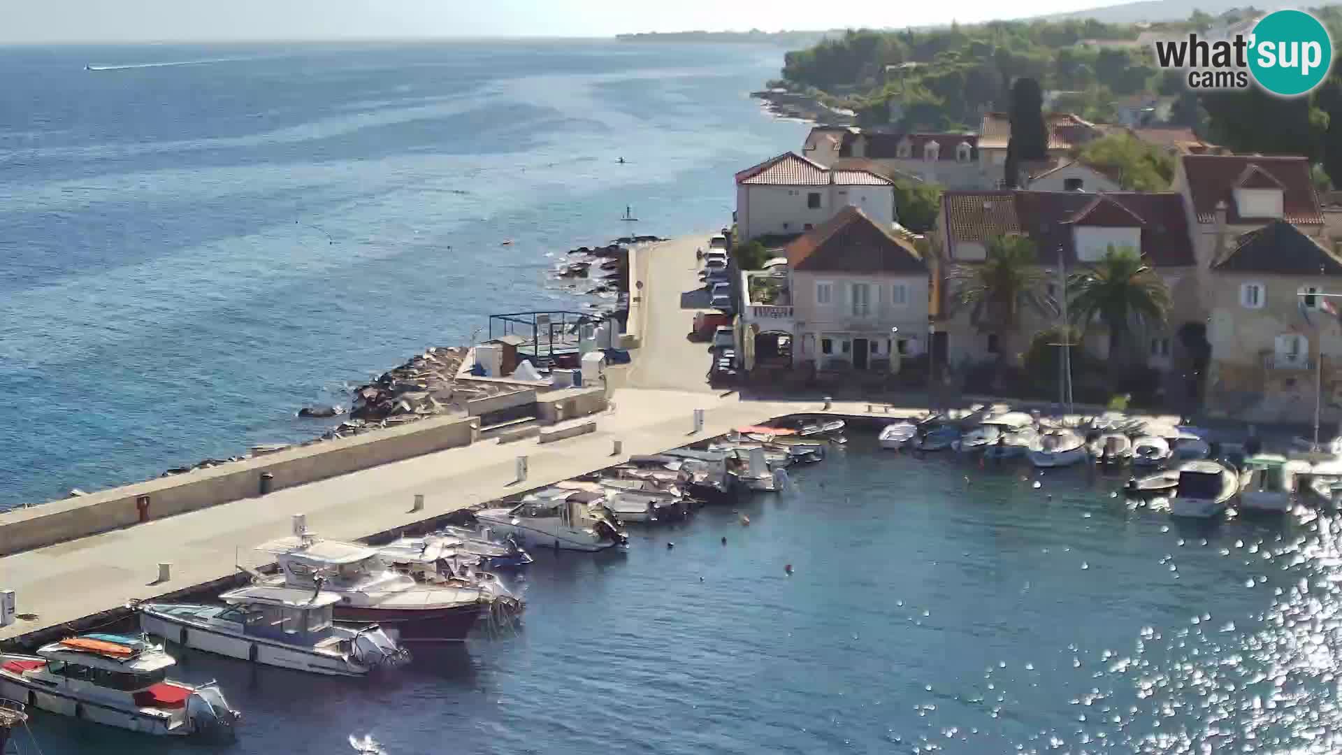 Web kamera Sutivan panorama – Pogled uživo s otoka Brača