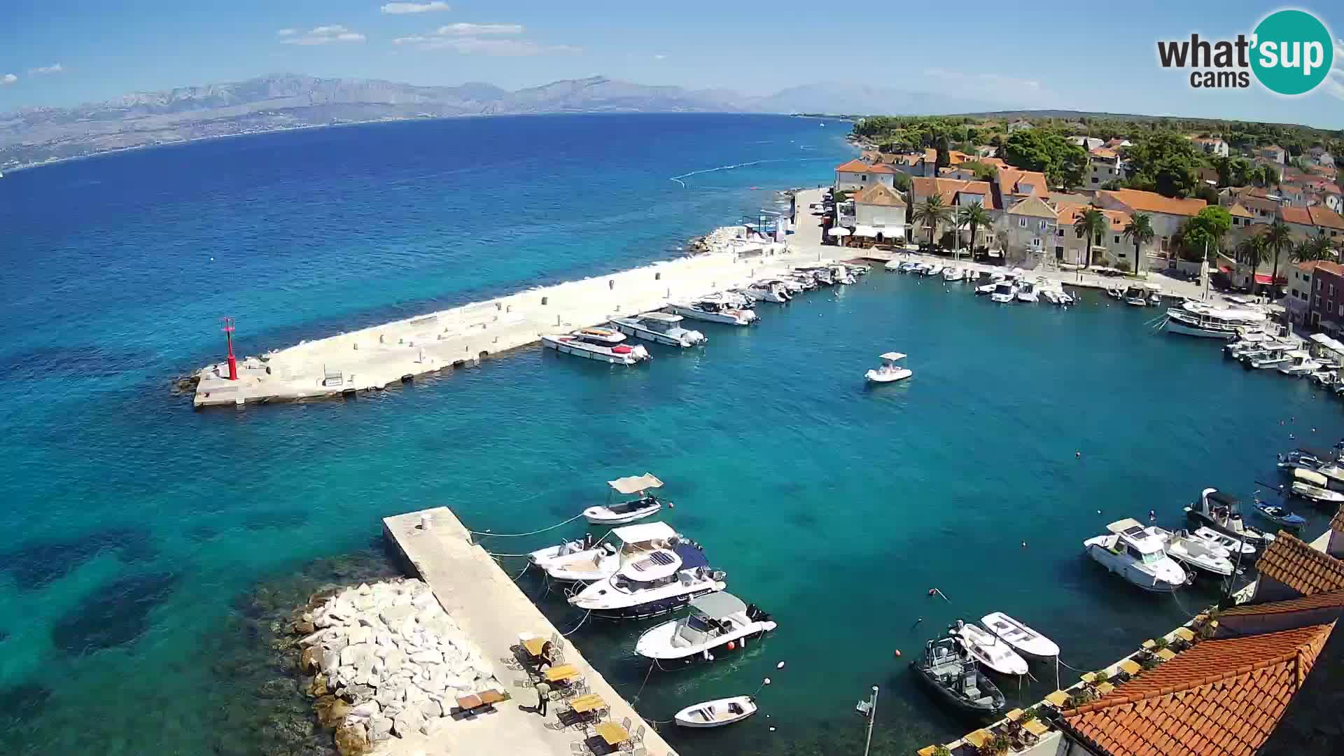 Webcam Sutivan Panorama – Vista en vivo desde la isla de Brač