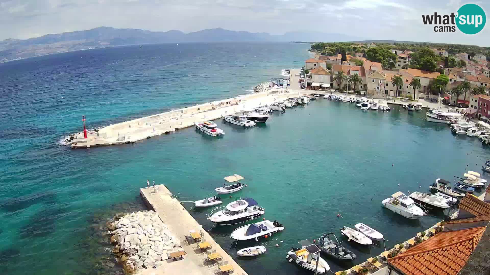 Web kamera Sutivan panorama – Pogled uživo s otoka Brača