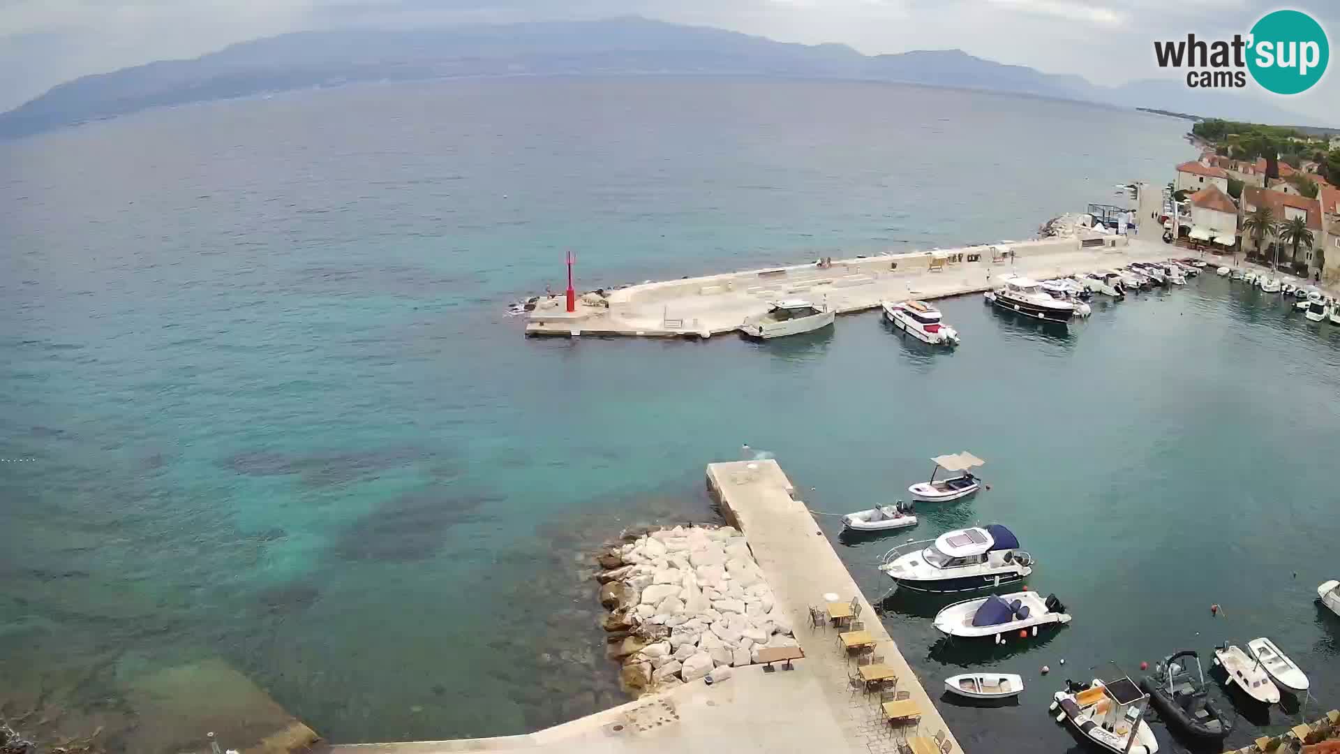 Webcam Sutivan panorama – Vista live dall’isola di Brač