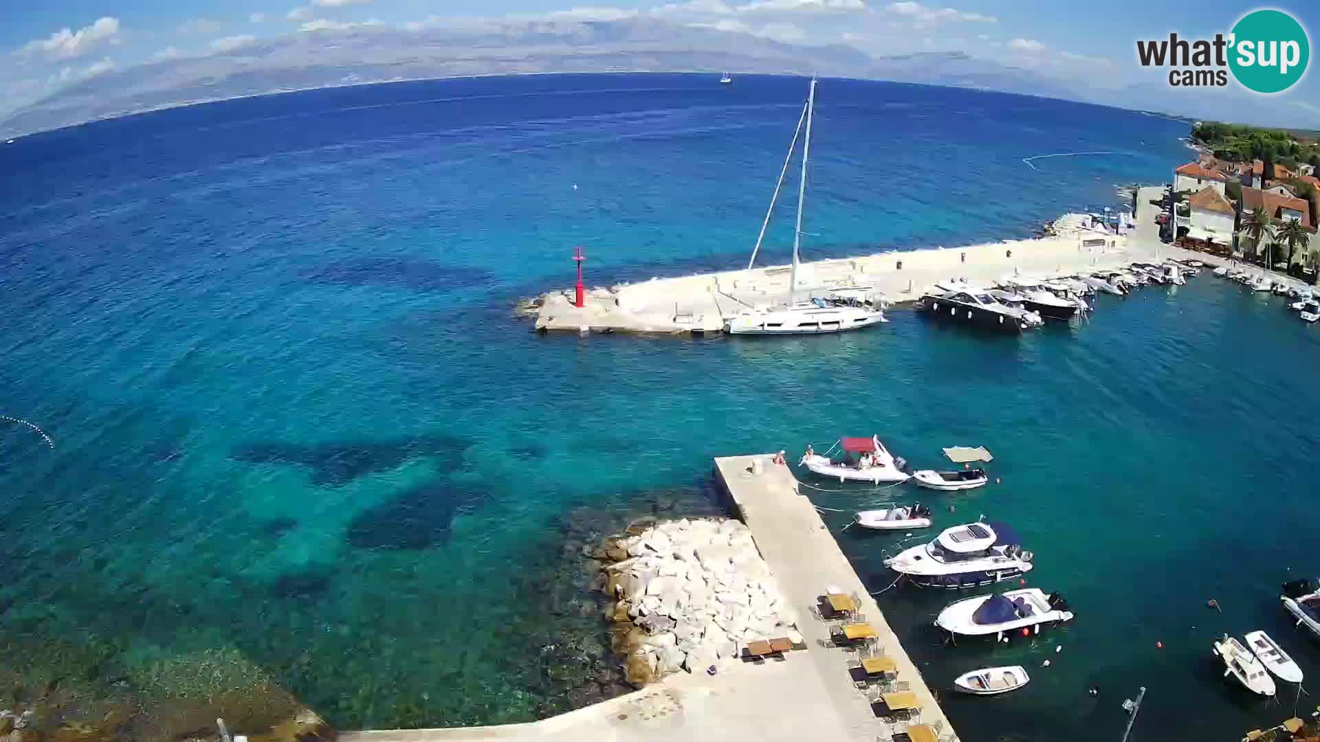 Webcam Sutivan Panorama – Vista en vivo desde la isla de Brač