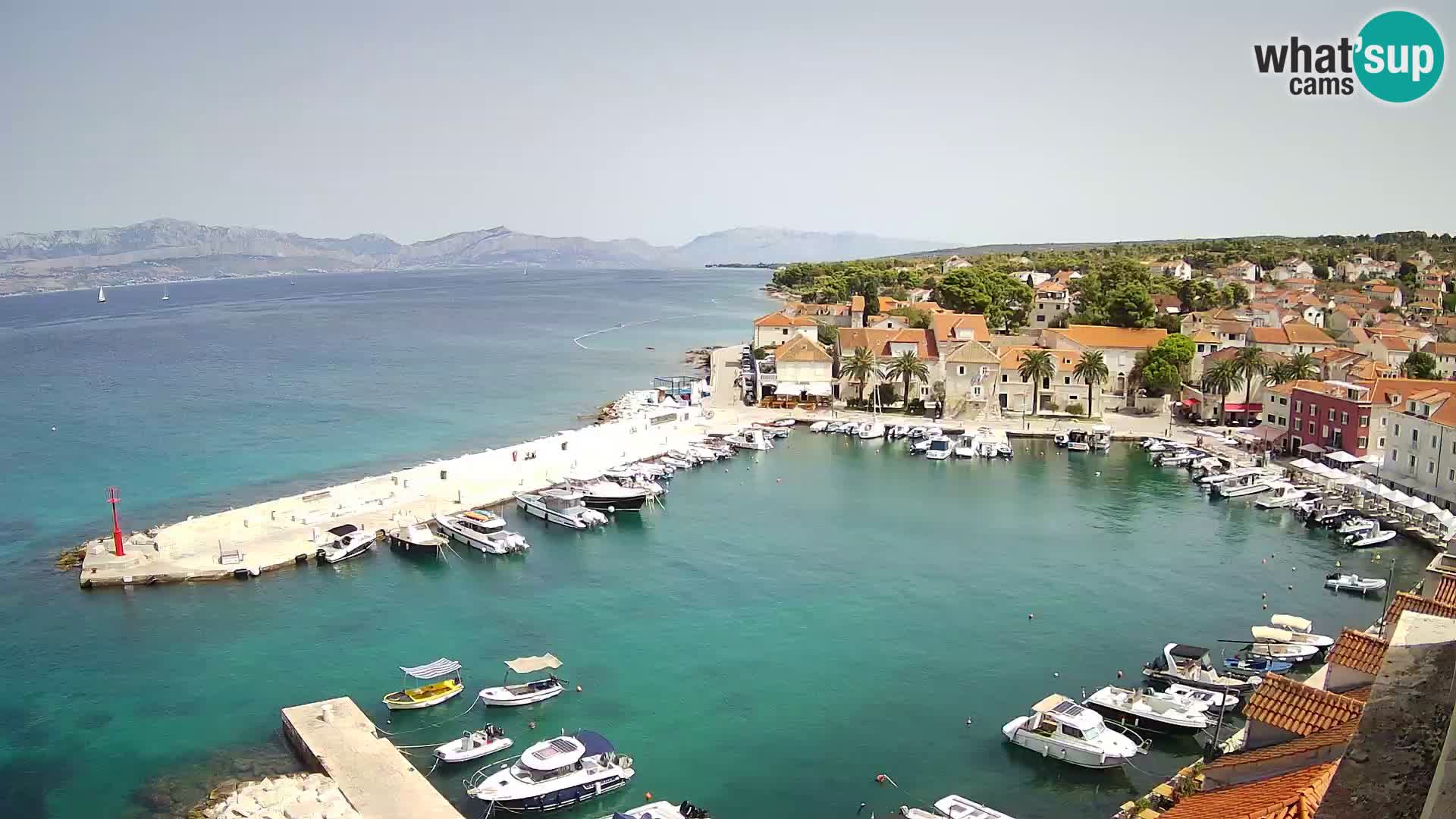 Web kamera Sutivan panorama – Pogled uživo s otoka Brača
