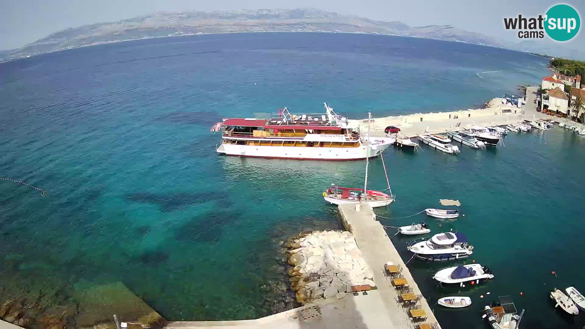 Webcam Sutivan panorama – Vista live dall’isola di Brač