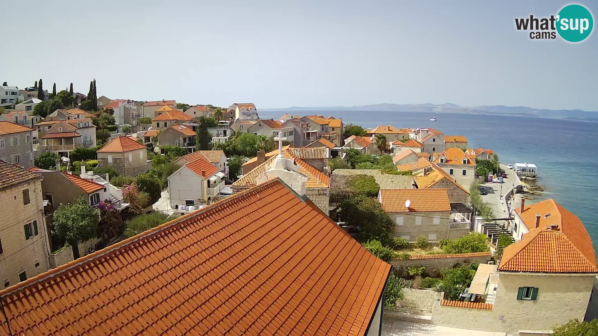 Web kamera Sutivan panorama – Pogled uživo s otoka Brača