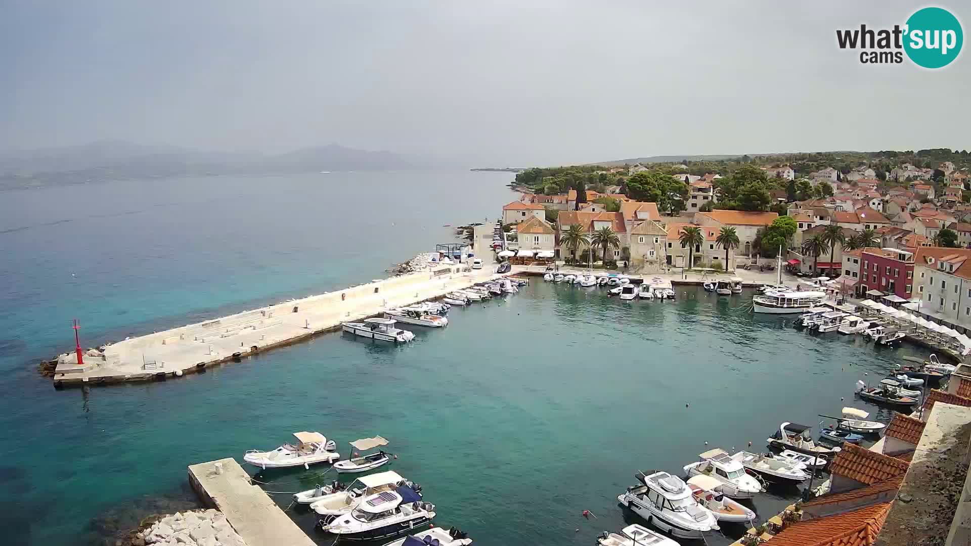 Webcam Sutivan panorama – Vista live dall’isola di Brač