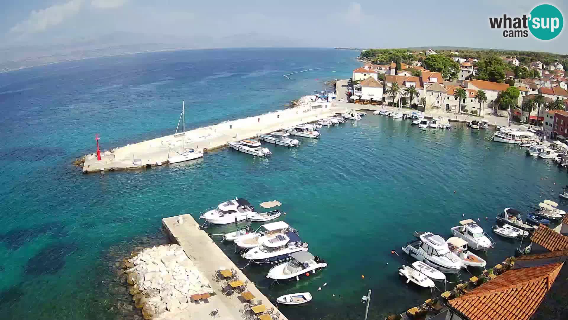 Web kamera Sutivan panorama – Pogled uživo s otoka Brača