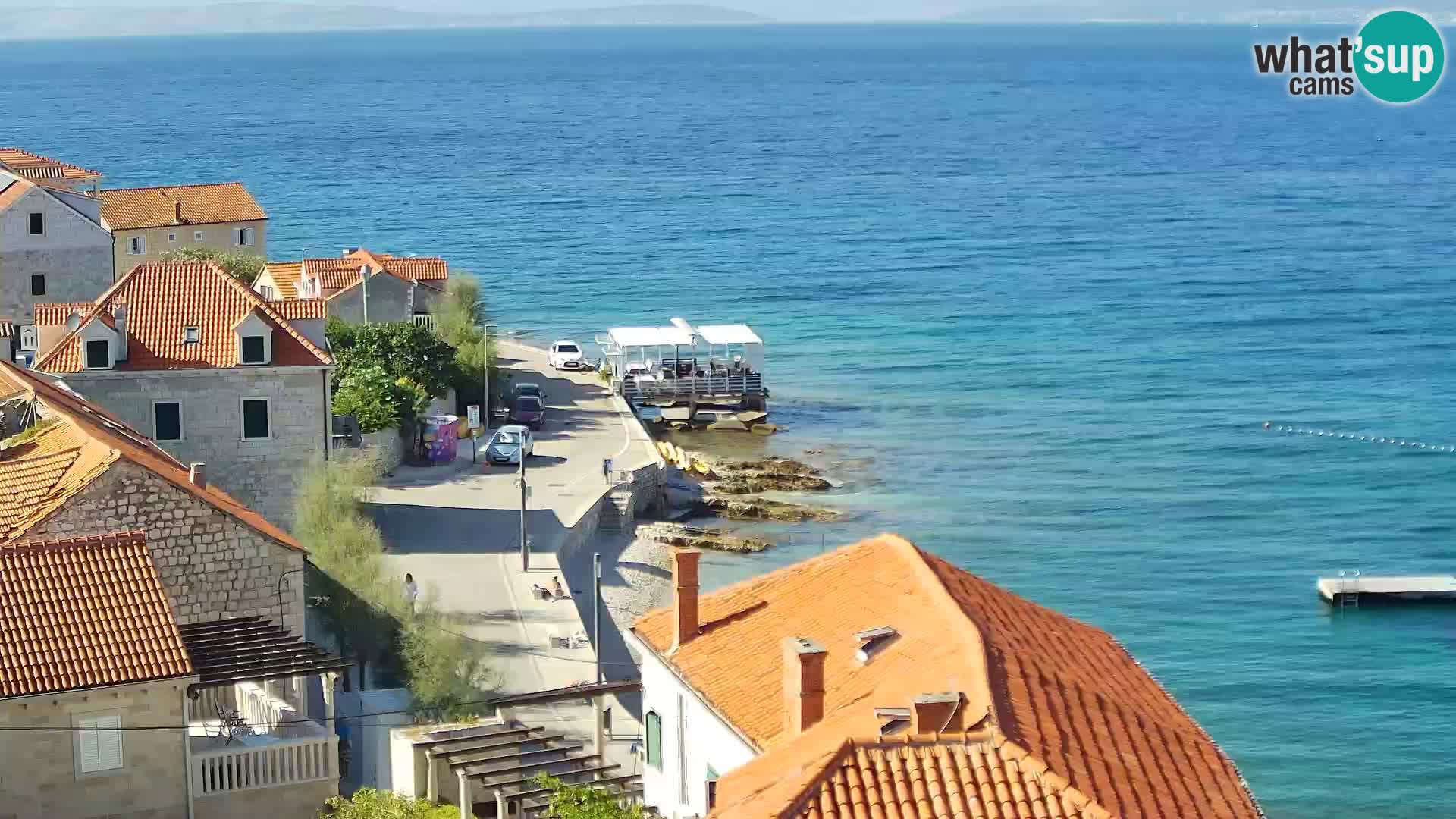 Spletna kamera Sutivan panorama – pogled v živo z otoka Brač