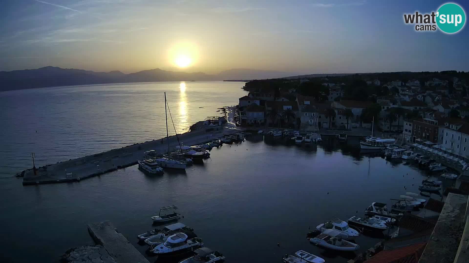 Webcam Sutivan panorama – Vista live dall’isola di Brač