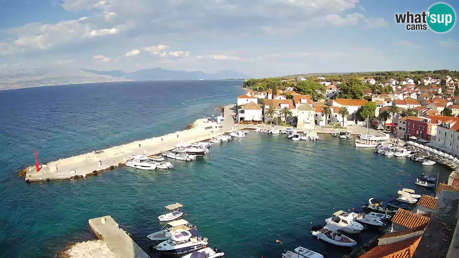 Spletna kamera Sutivan panorama – pogled v živo z otoka Brač