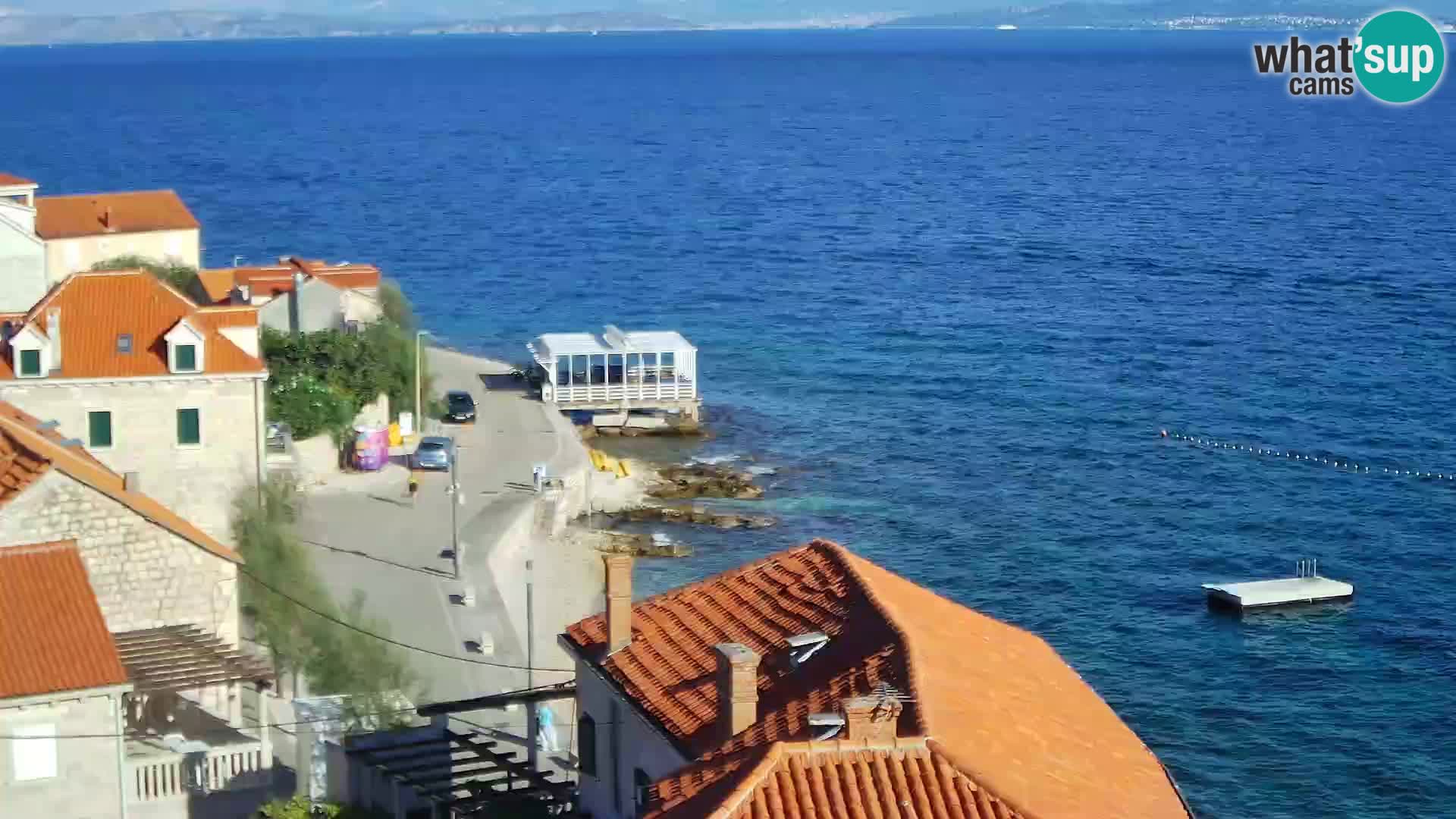 Spletna kamera Sutivan panorama – pogled v živo z otoka Brač