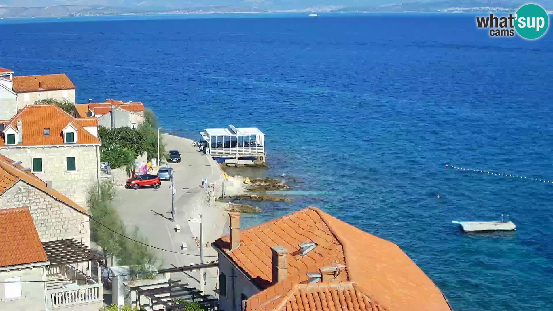 Spletna kamera Sutivan panorama – pogled v živo z otoka Brač