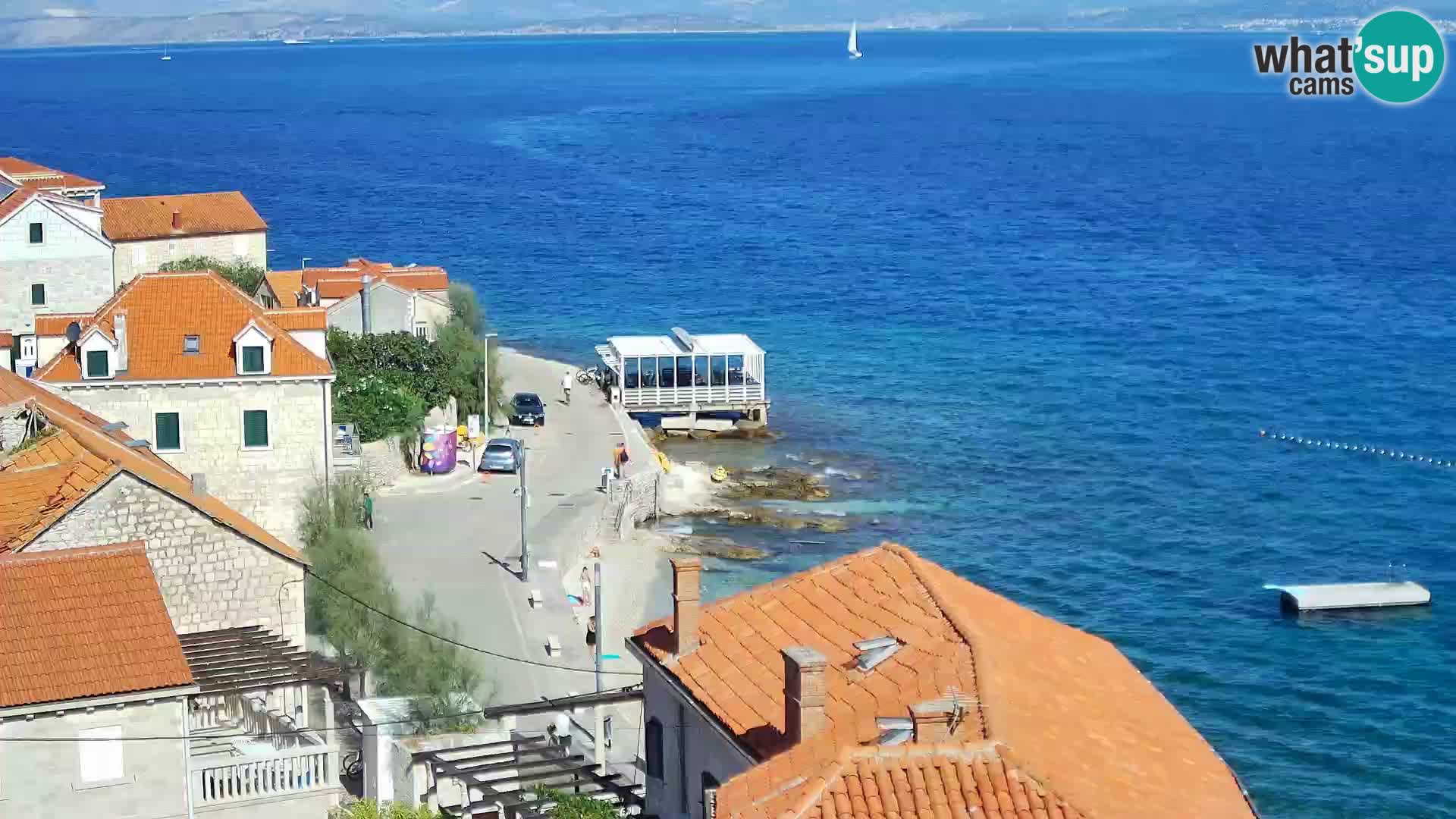 Spletna kamera Sutivan panorama – pogled v živo z otoka Brač