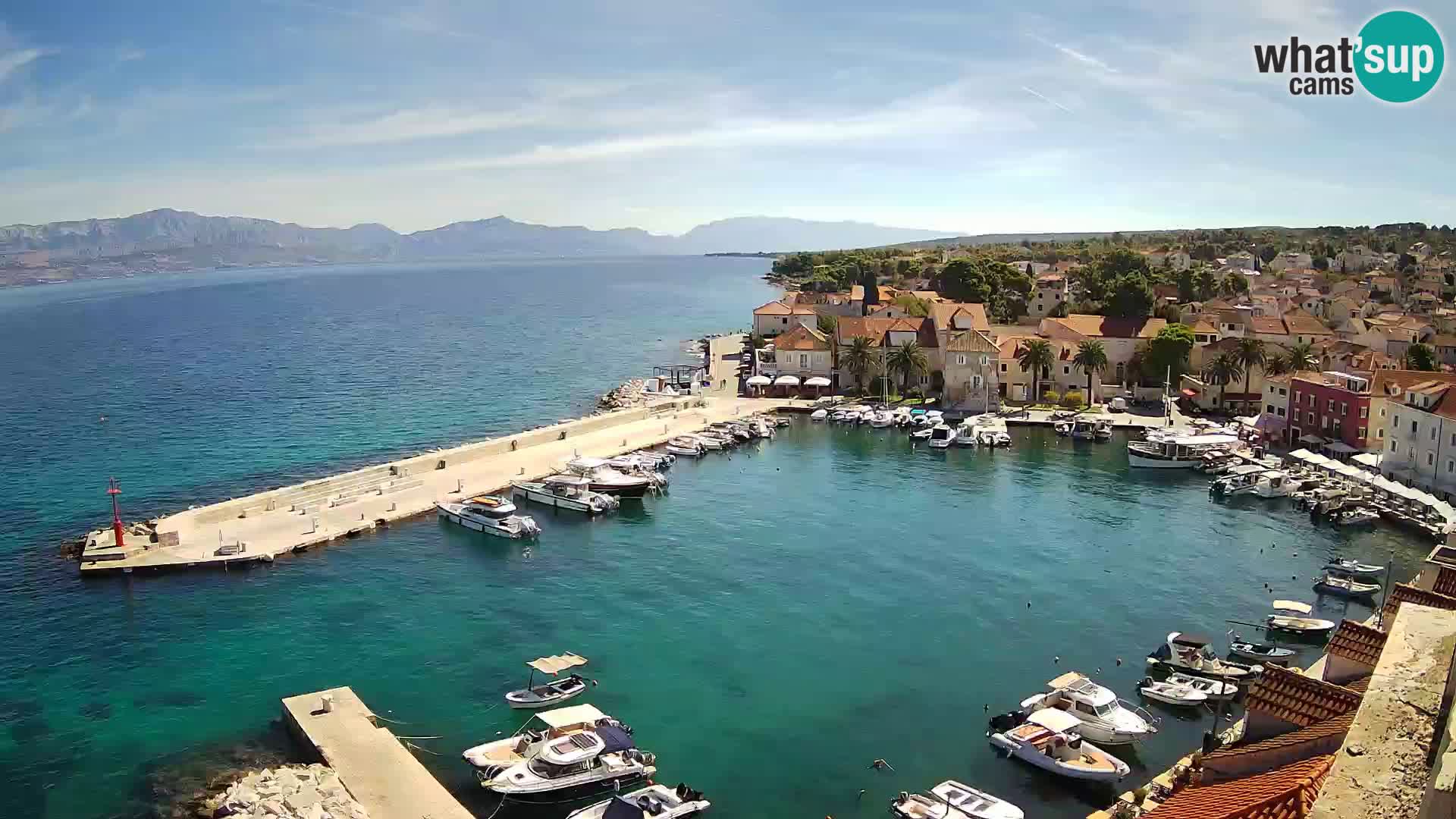 Webcam Sutivan panorama – Vista live dall’isola di Brač