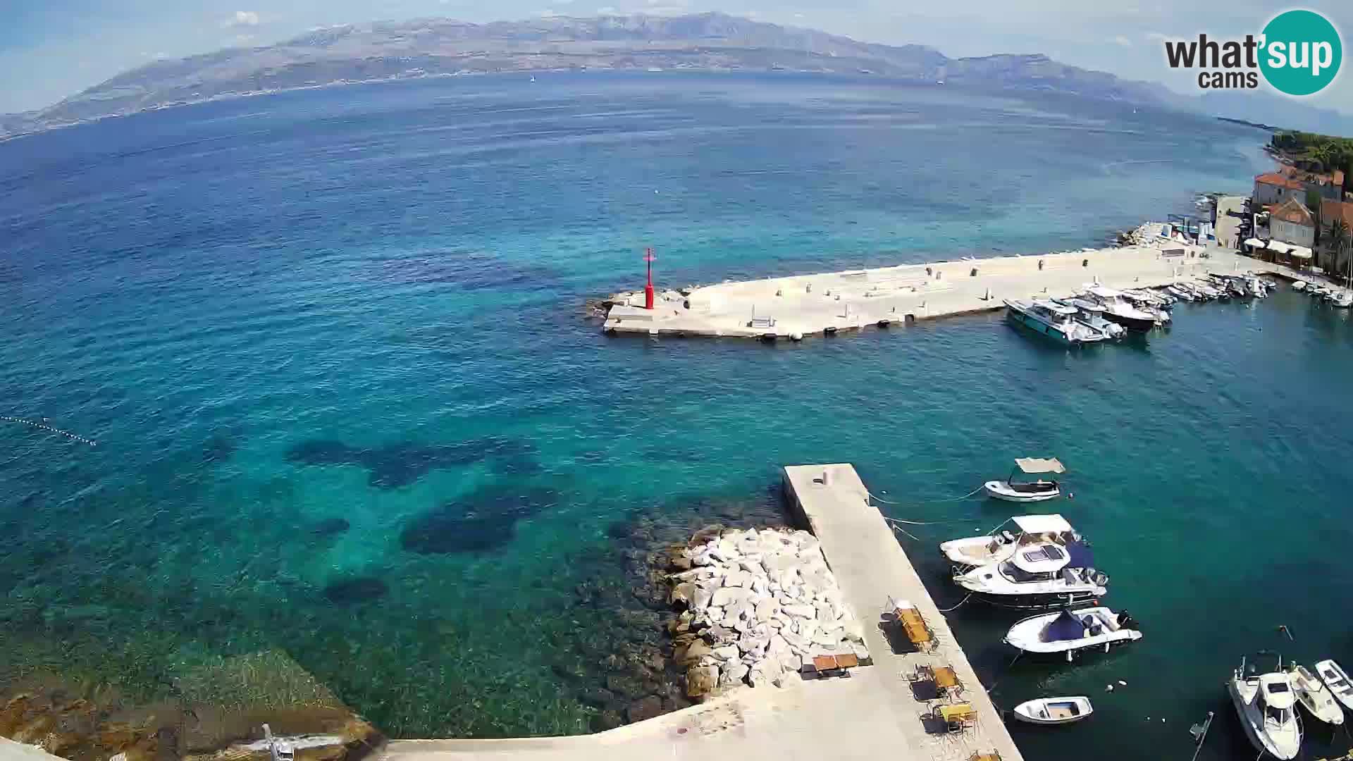 Webcam Sutivan panorama – Vista live dall’isola di Brač