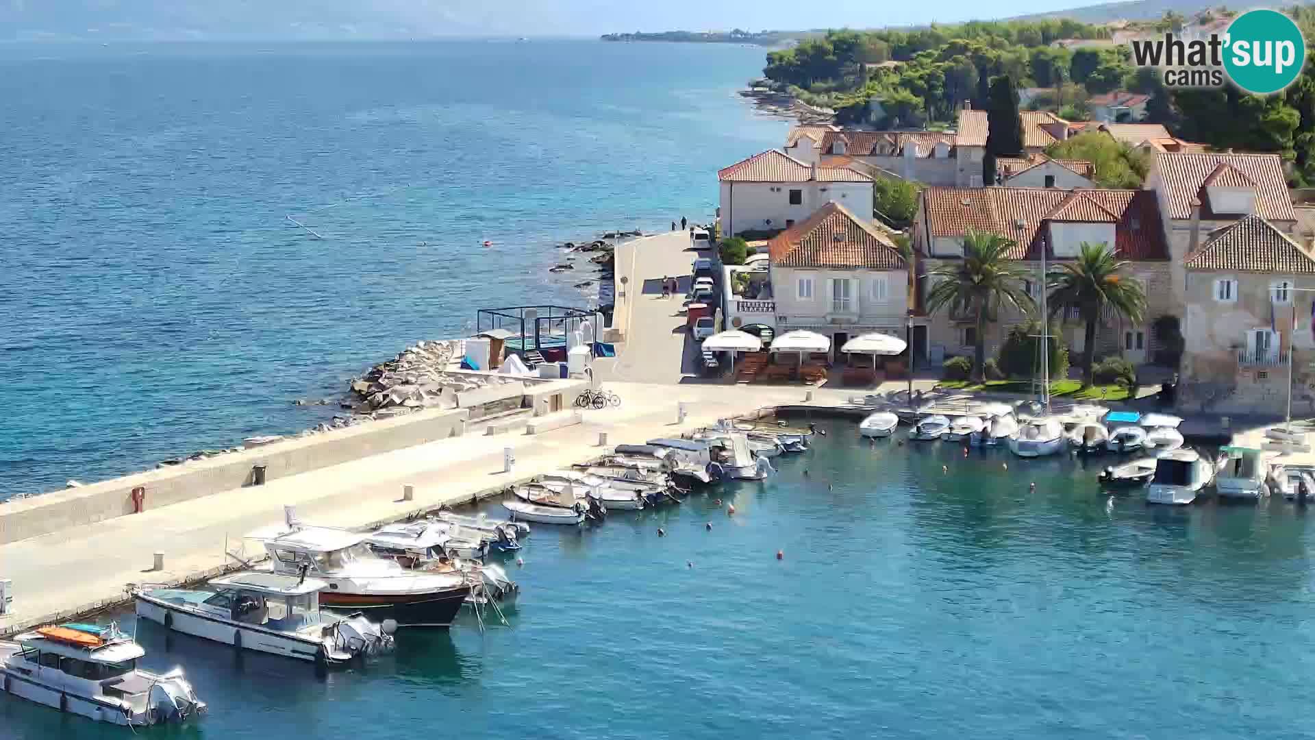 Web kamera Sutivan panorama – Pogled uživo s otoka Brača