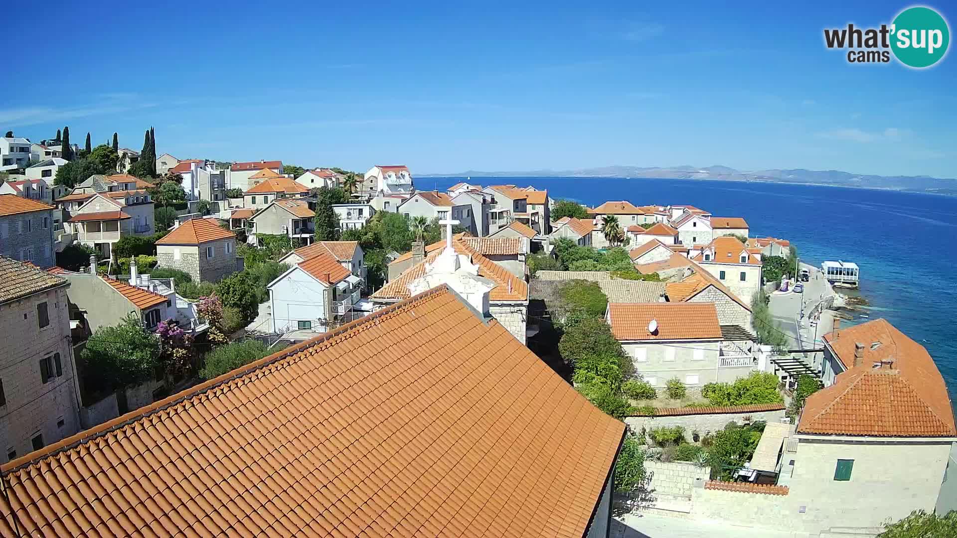 Web kamera Sutivan panorama – Pogled uživo s otoka Brača