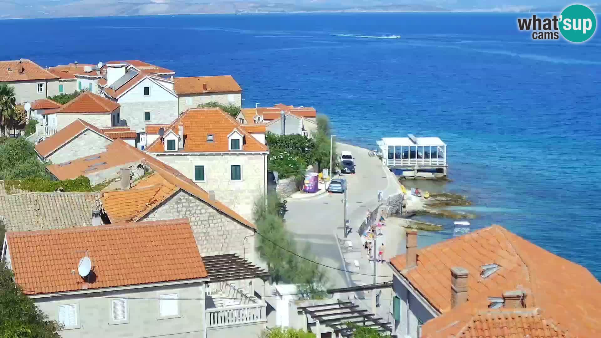 Spletna kamera Sutivan panorama – pogled v živo z otoka Brač