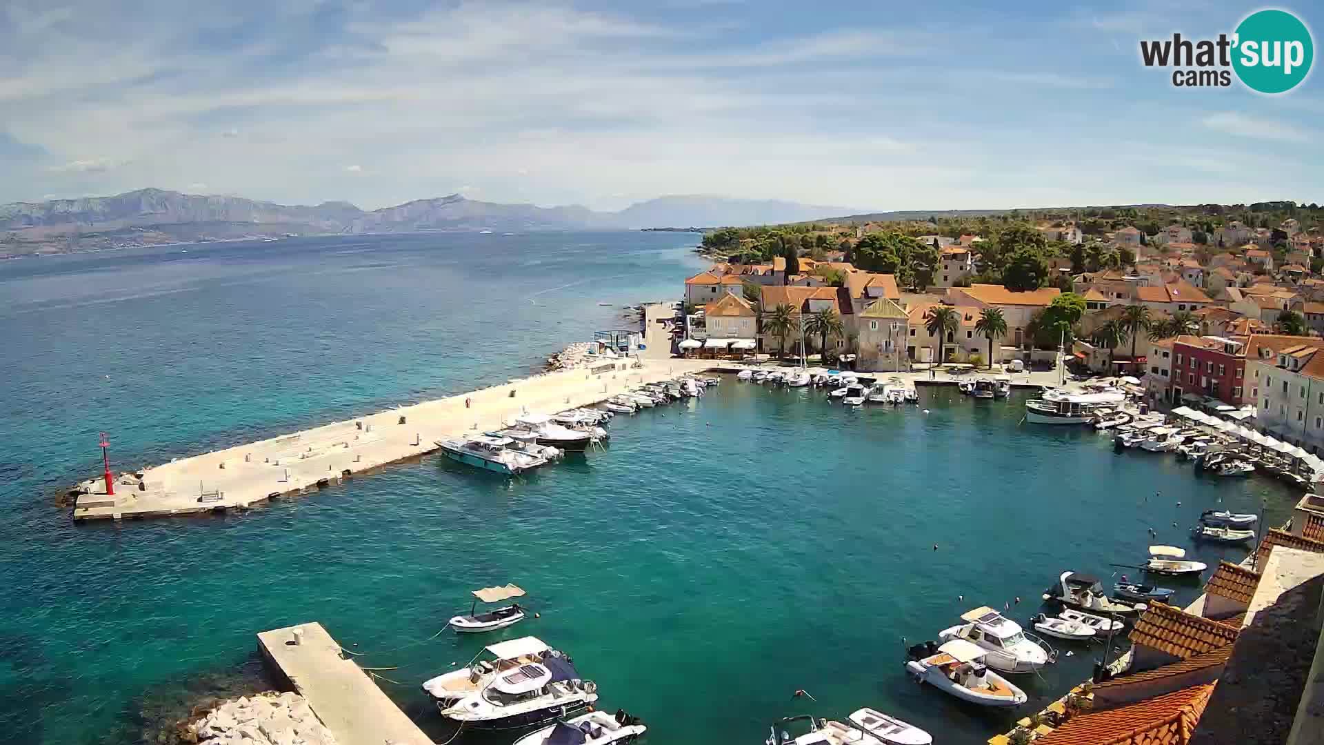 Webcam Sutivan panorama – Vista live dall’isola di Brač