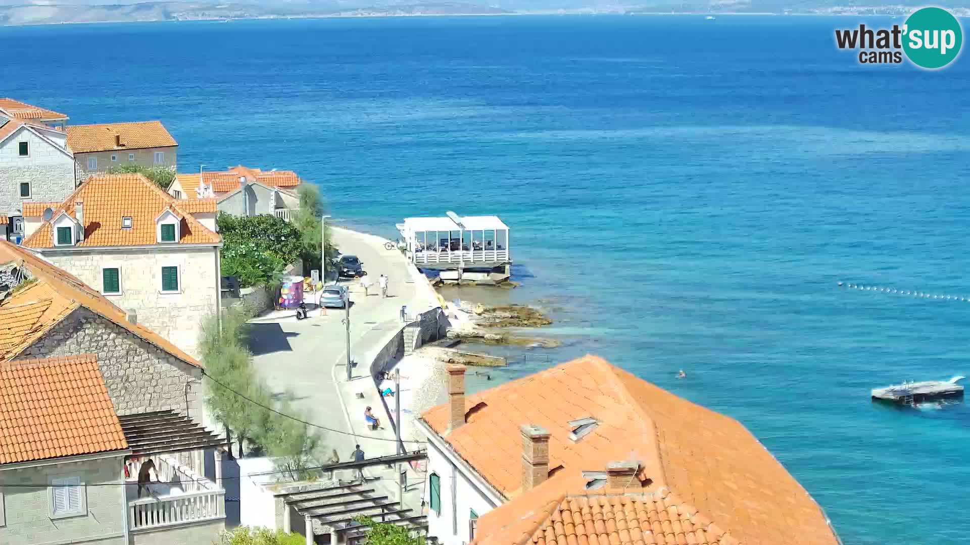 Spletna kamera Sutivan panorama – pogled v živo z otoka Brač
