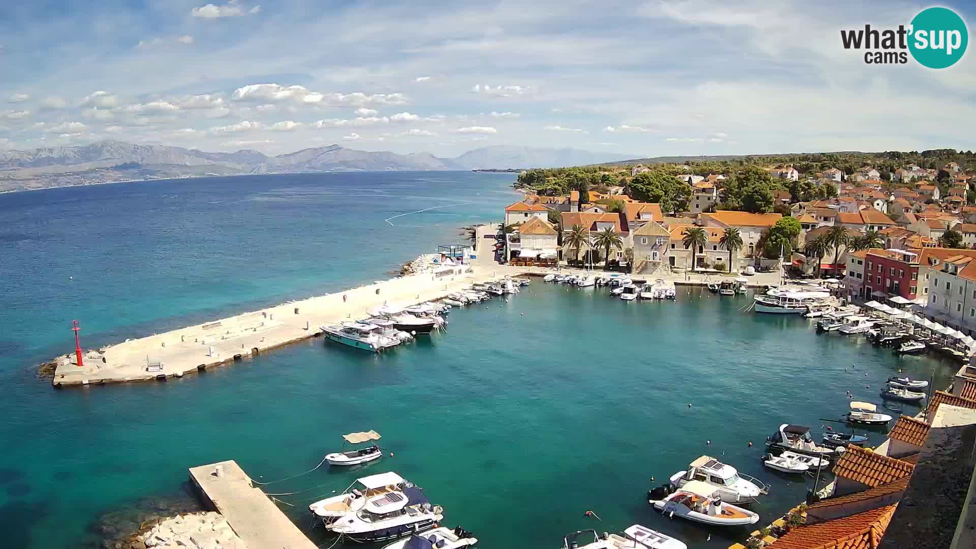 Webcam Sutivan panorama – Vista live dall’isola di Brač