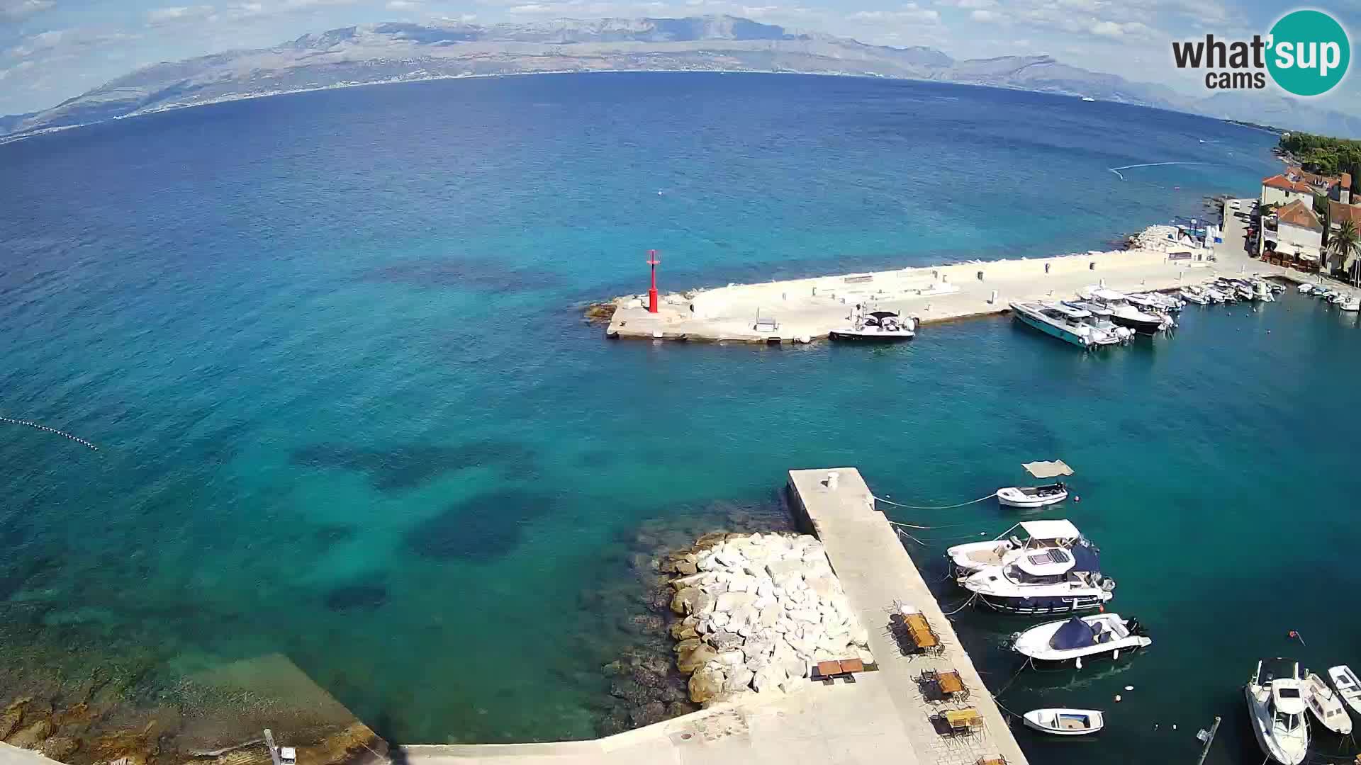 Webcam Sutivan panorama – Vista live dall’isola di Brač