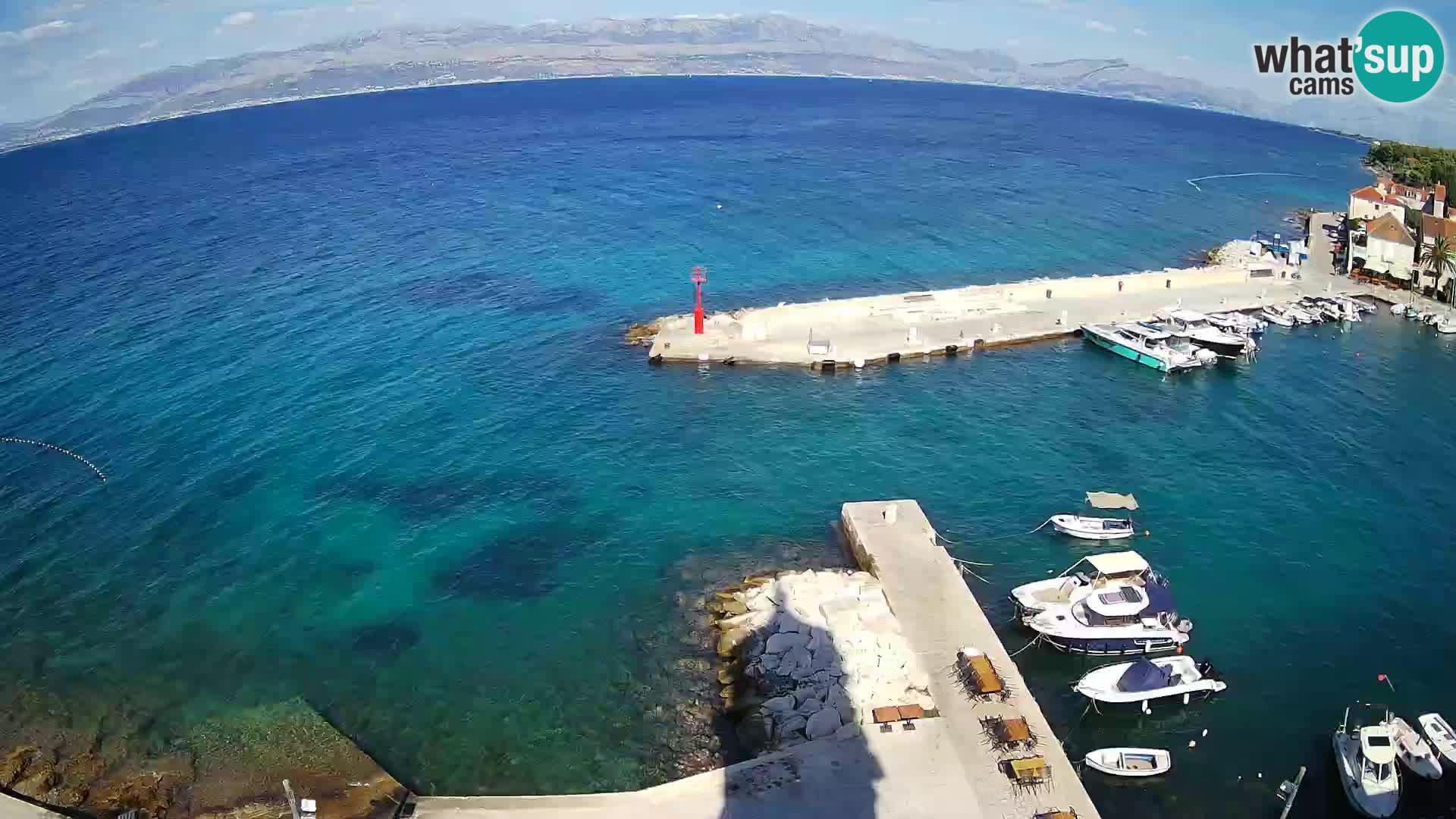 Web kamera Sutivan panorama – Pogled uživo s otoka Brača