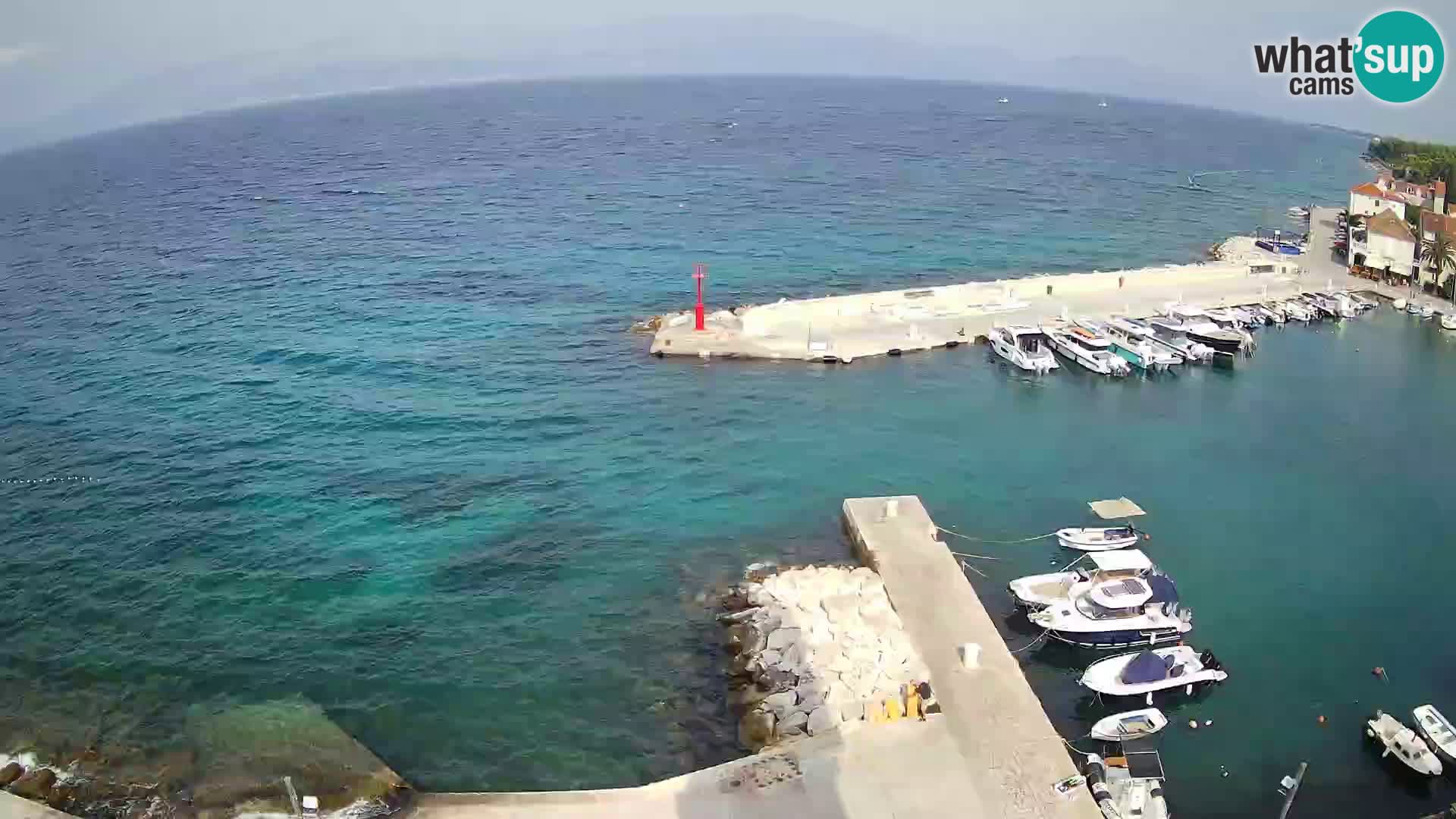 Web kamera Sutivan panorama – Pogled uživo s otoka Brača