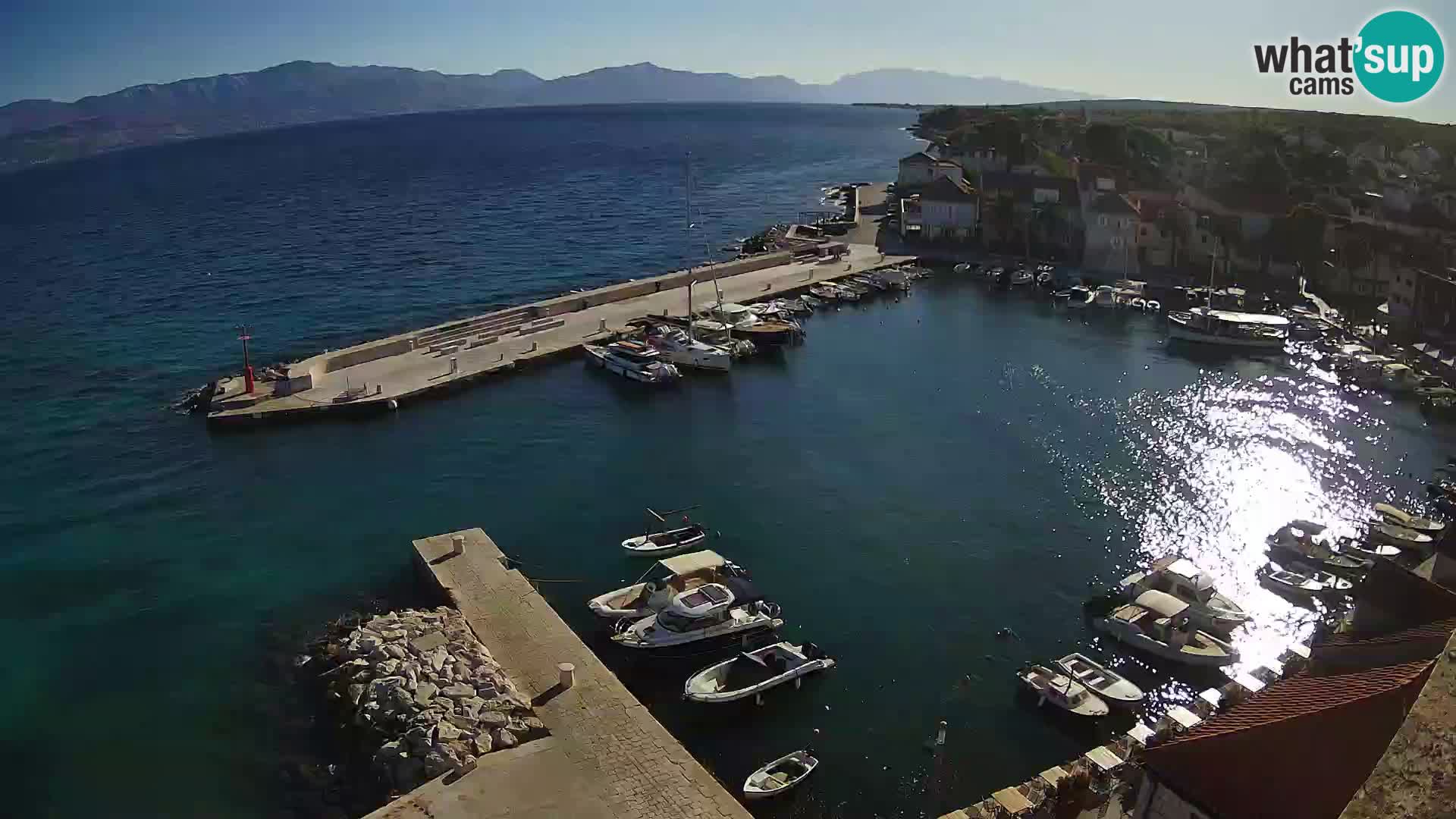 Webcam Sutivan panorama – Vista live dall’isola di Brač