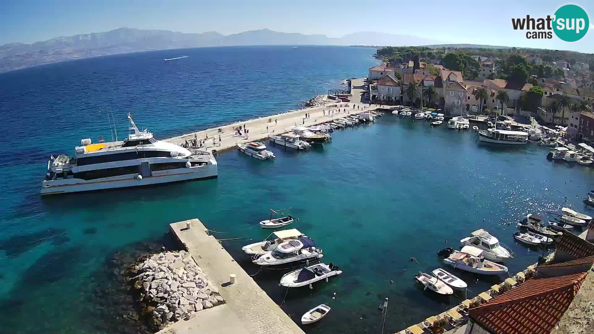 Webcam Sutivan Panorama – Vista en vivo desde la isla de Brač