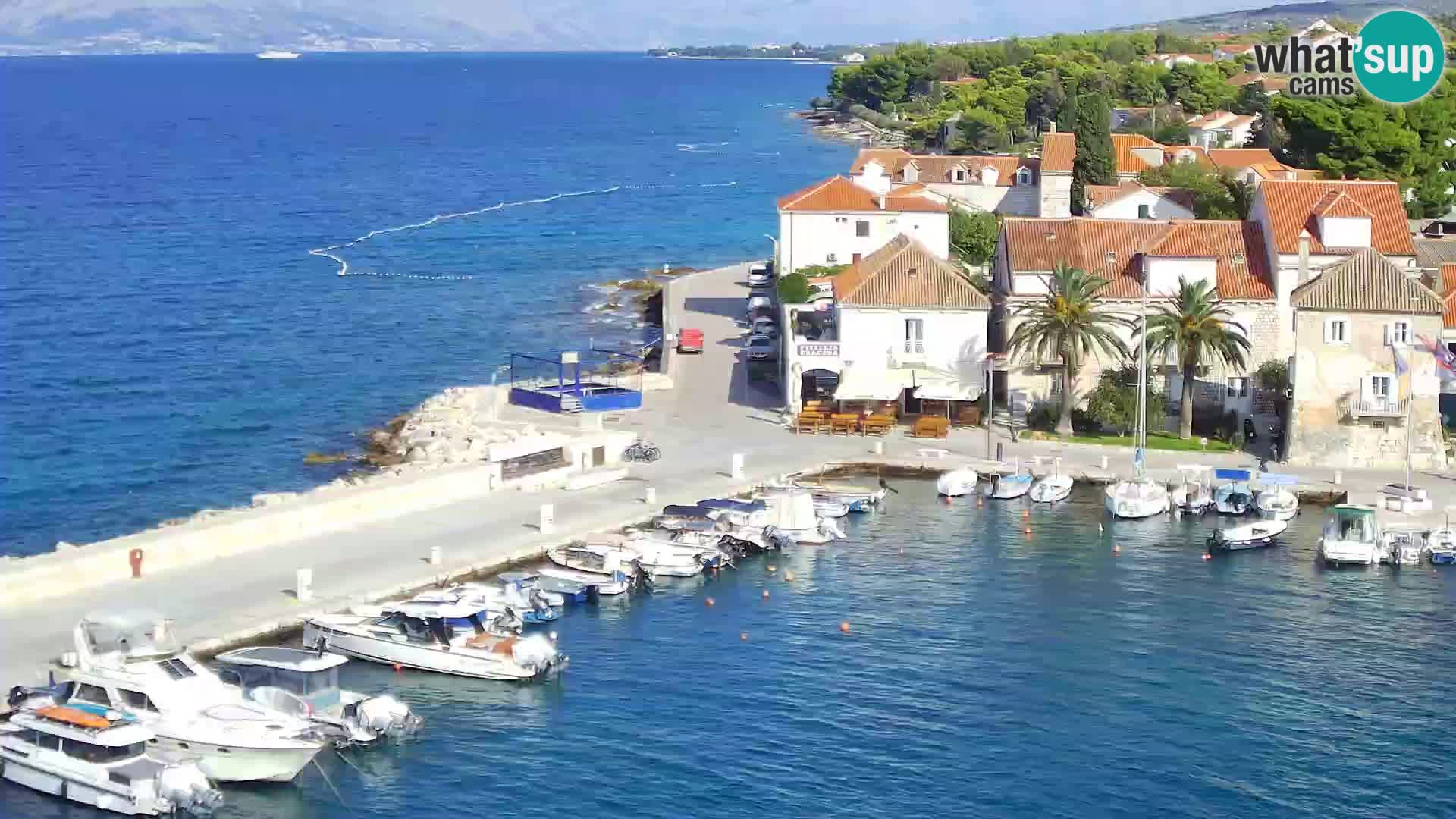 Spletna kamera Sutivan panorama – pogled v živo z otoka Brač