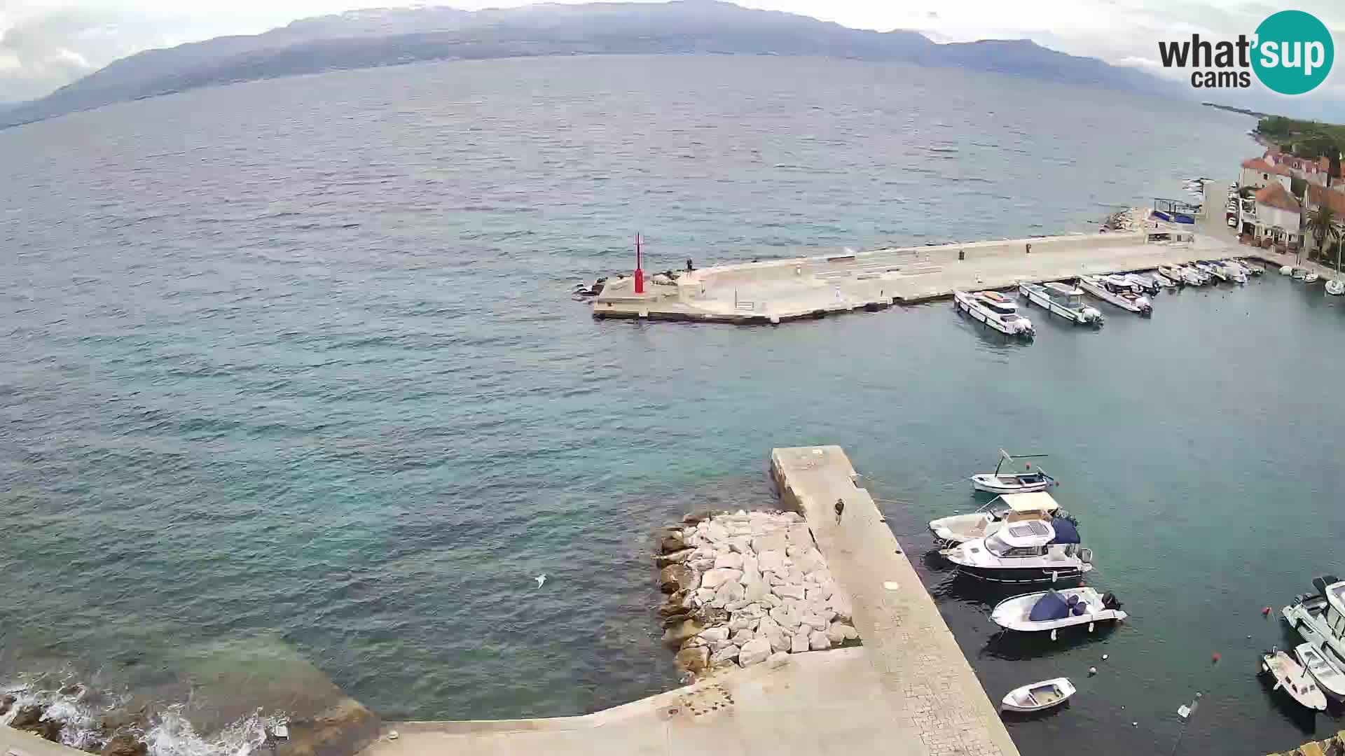 Web kamera Sutivan panorama – Pogled uživo s otoka Brača