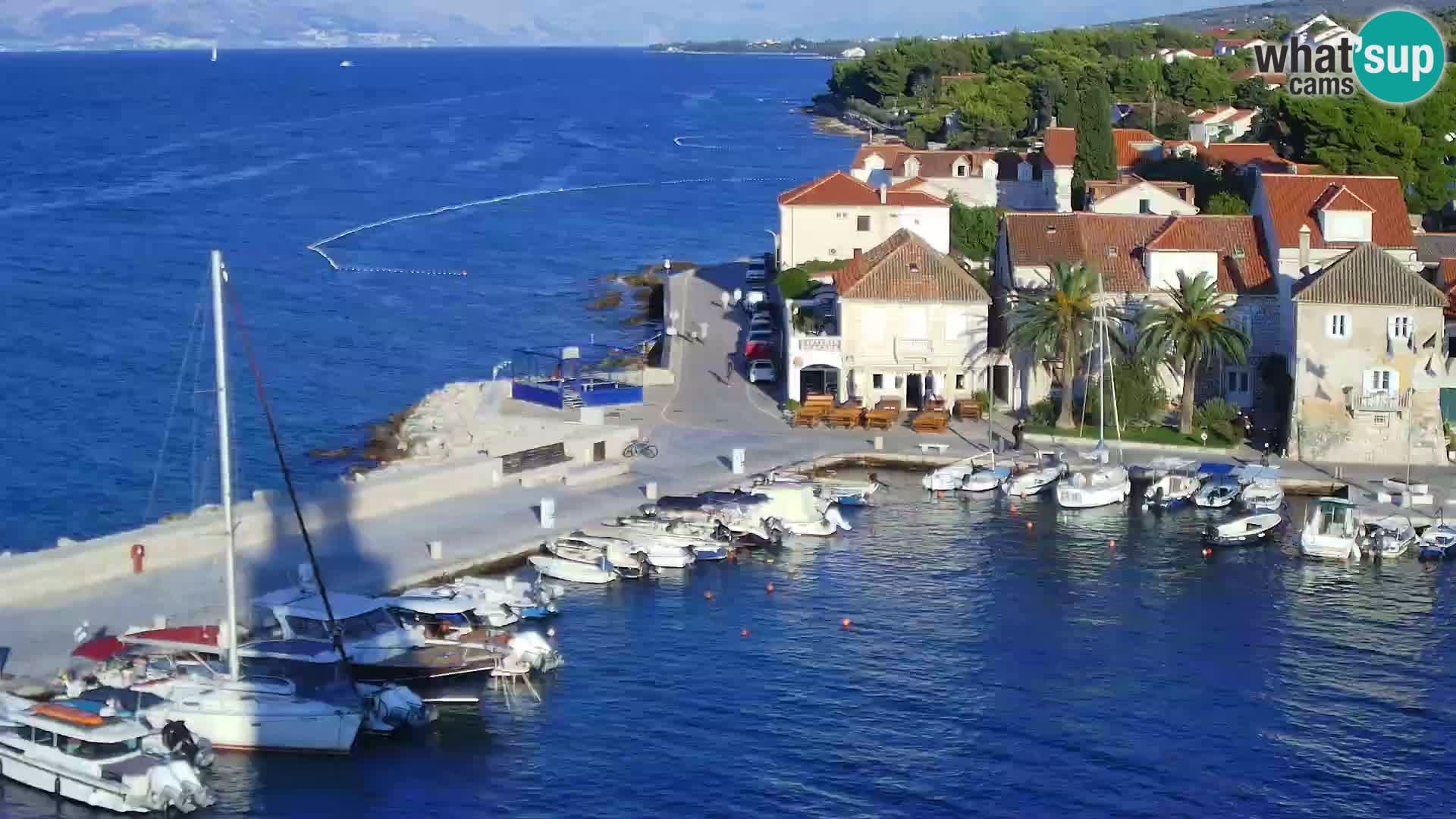 Spletna kamera Sutivan panorama – pogled v živo z otoka Brač
