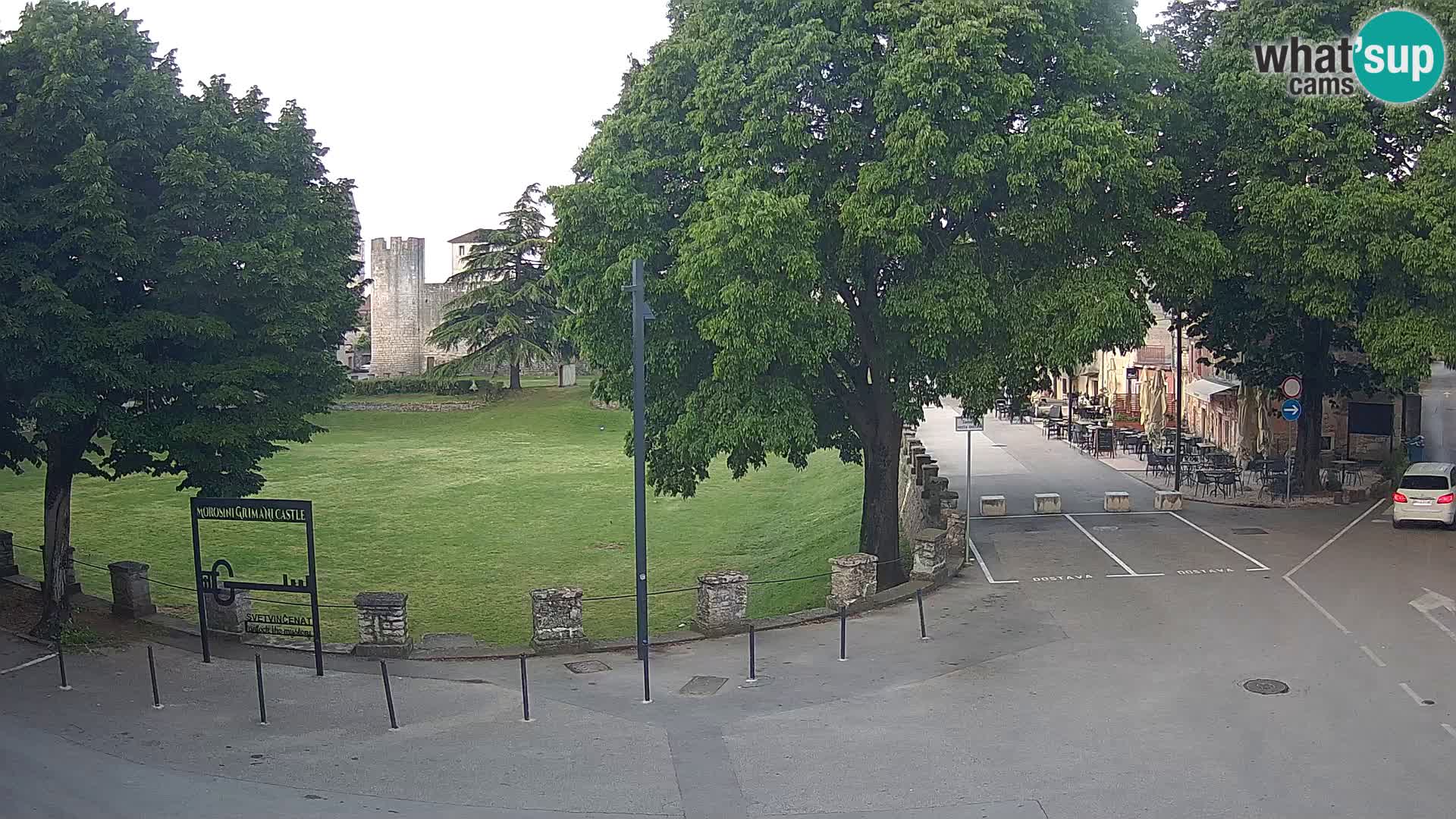 Uživo Svetvinčenat – pogled na dvorac Morosini Grimani – Istra