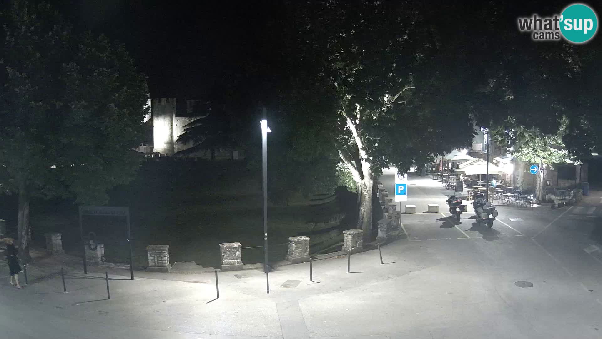 Svetvinčenat v živo – pogled na grad Morosini Grimani – Istra – Hrvaška