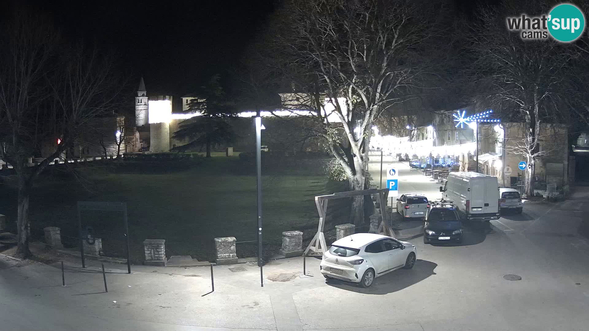 Svetvinčenat v živo – pogled na grad Morosini Grimani – Istra – Hrvaška