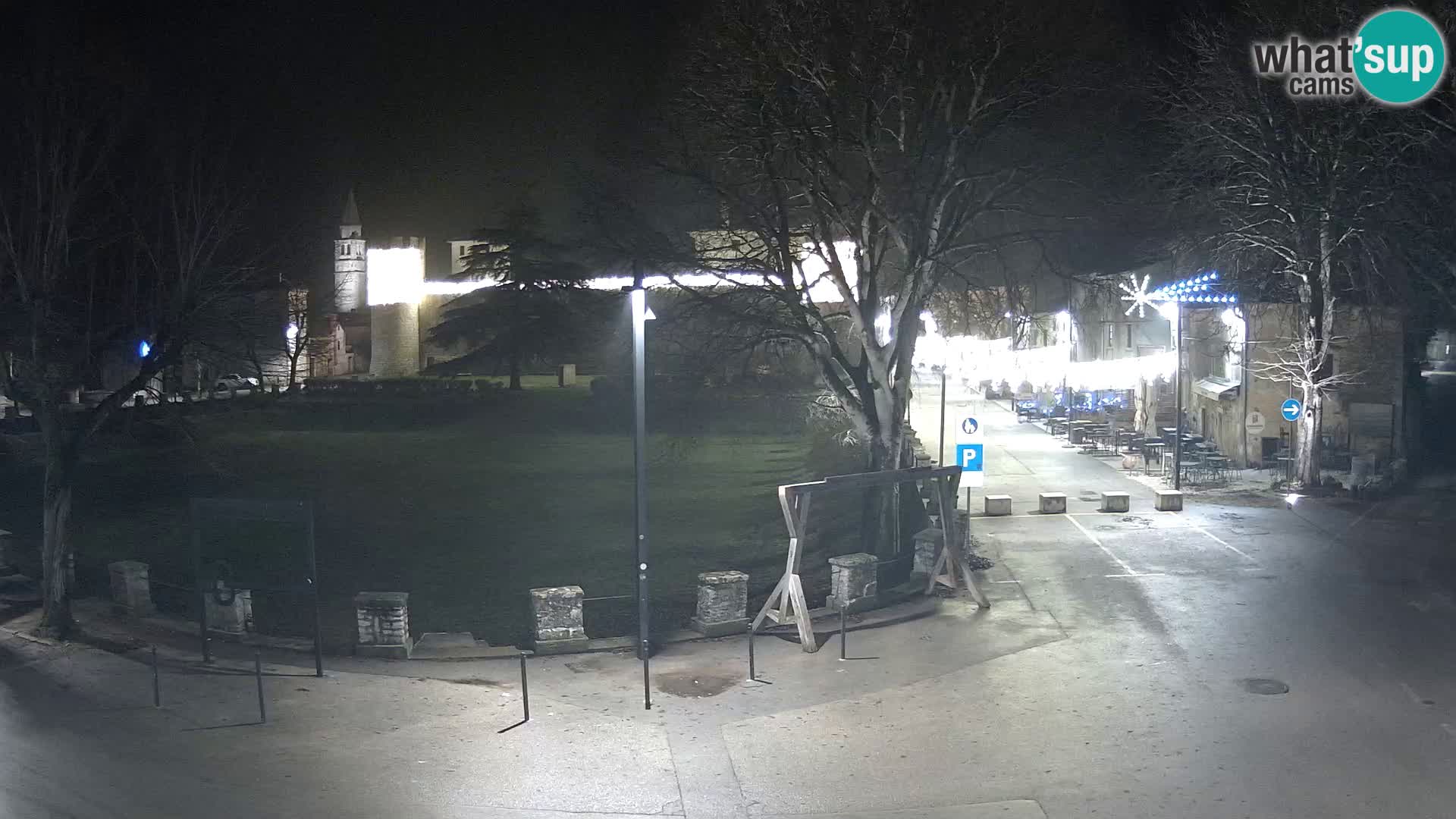 Svetvinčenat v živo – pogled na grad Morosini Grimani – Istra – Hrvaška