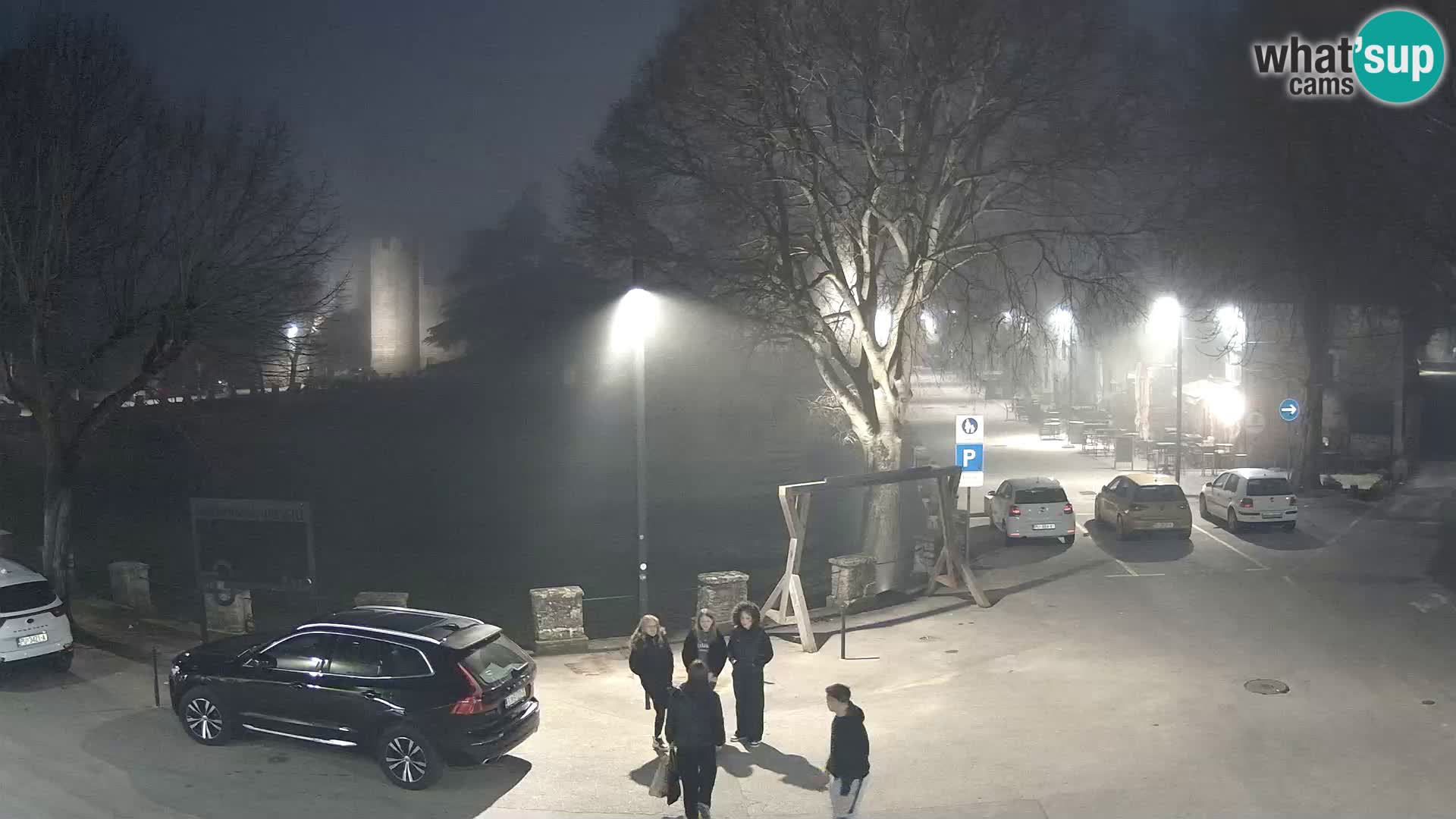 Svetvinčenat v živo – pogled na grad Morosini Grimani – Istra – Hrvaška