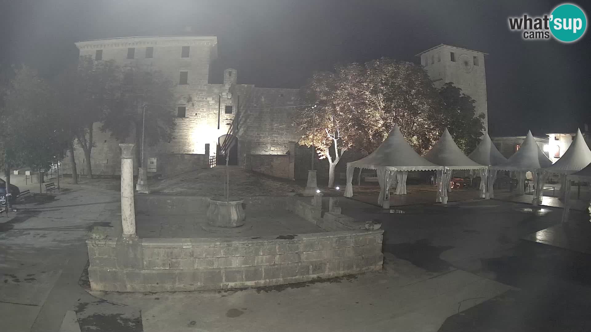 Webcam Svetvinčenat (Sanvincenti) – il castello e il pozzo – Istria – Croazia