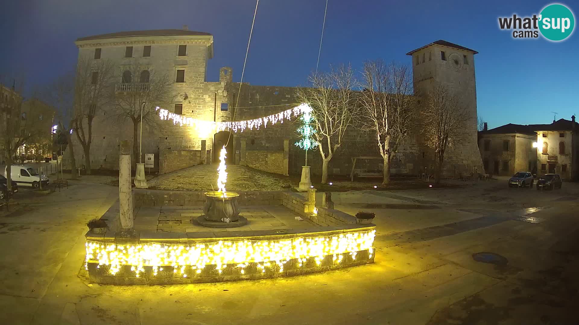 Webcam Svetvinčenat (Sanvincenti) – il castello e il pozzo – Istria – Croazia