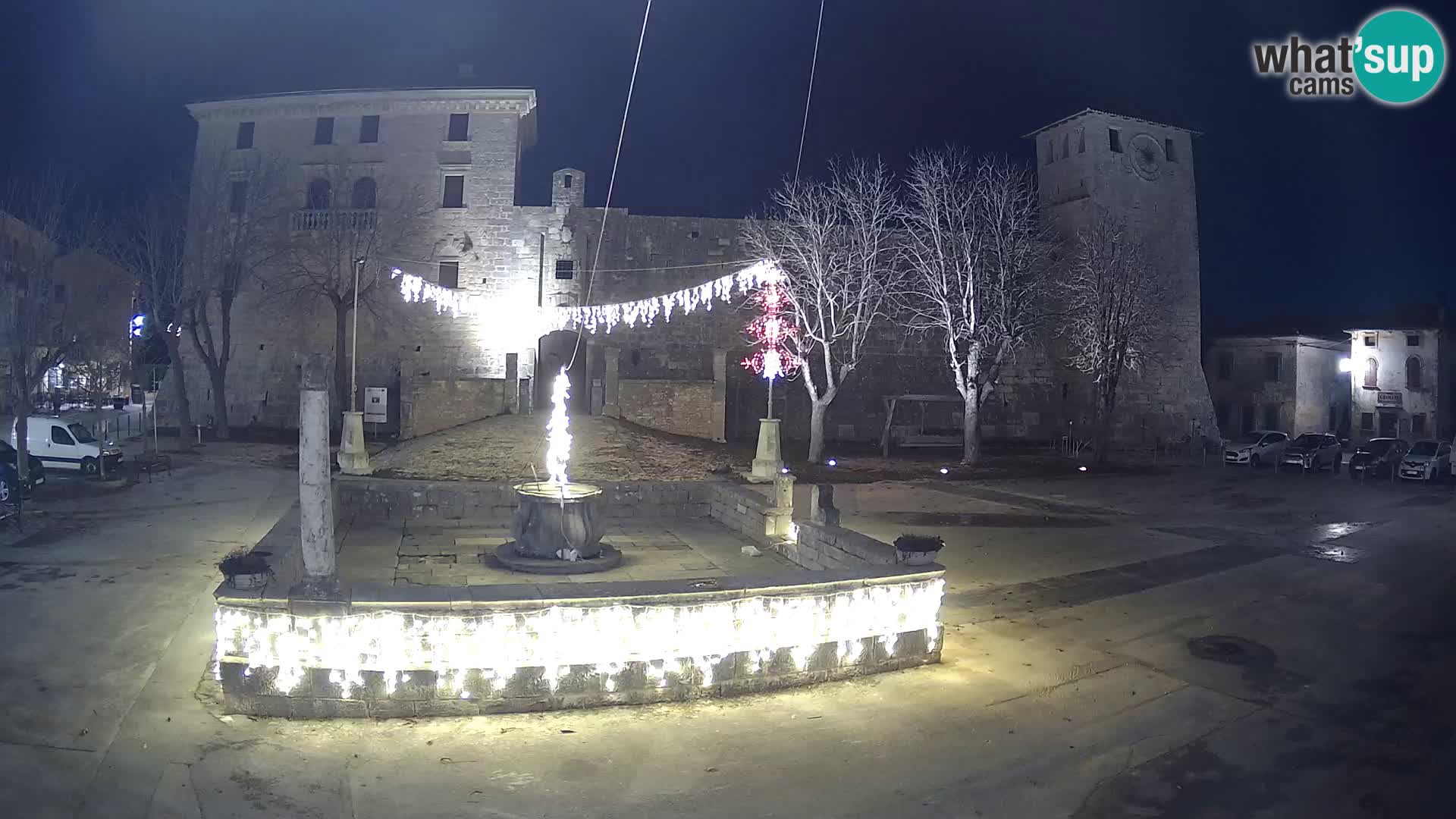 Webcam Svetvinčenat – le château et le puits – Istrie – Croatie