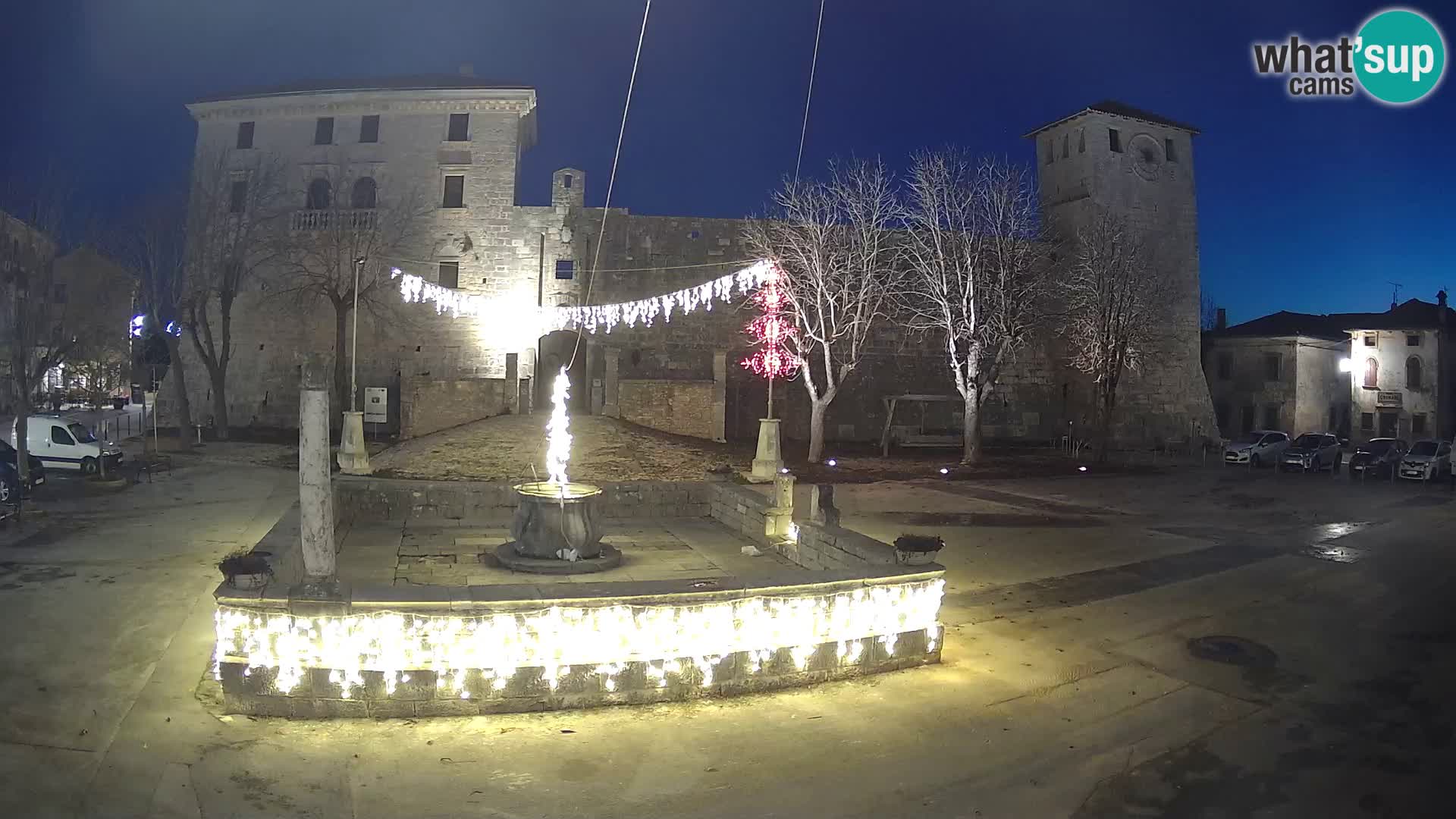 Webcam Svetvinčenat (Sanvincenti) – il castello e il pozzo – Istria – Croazia