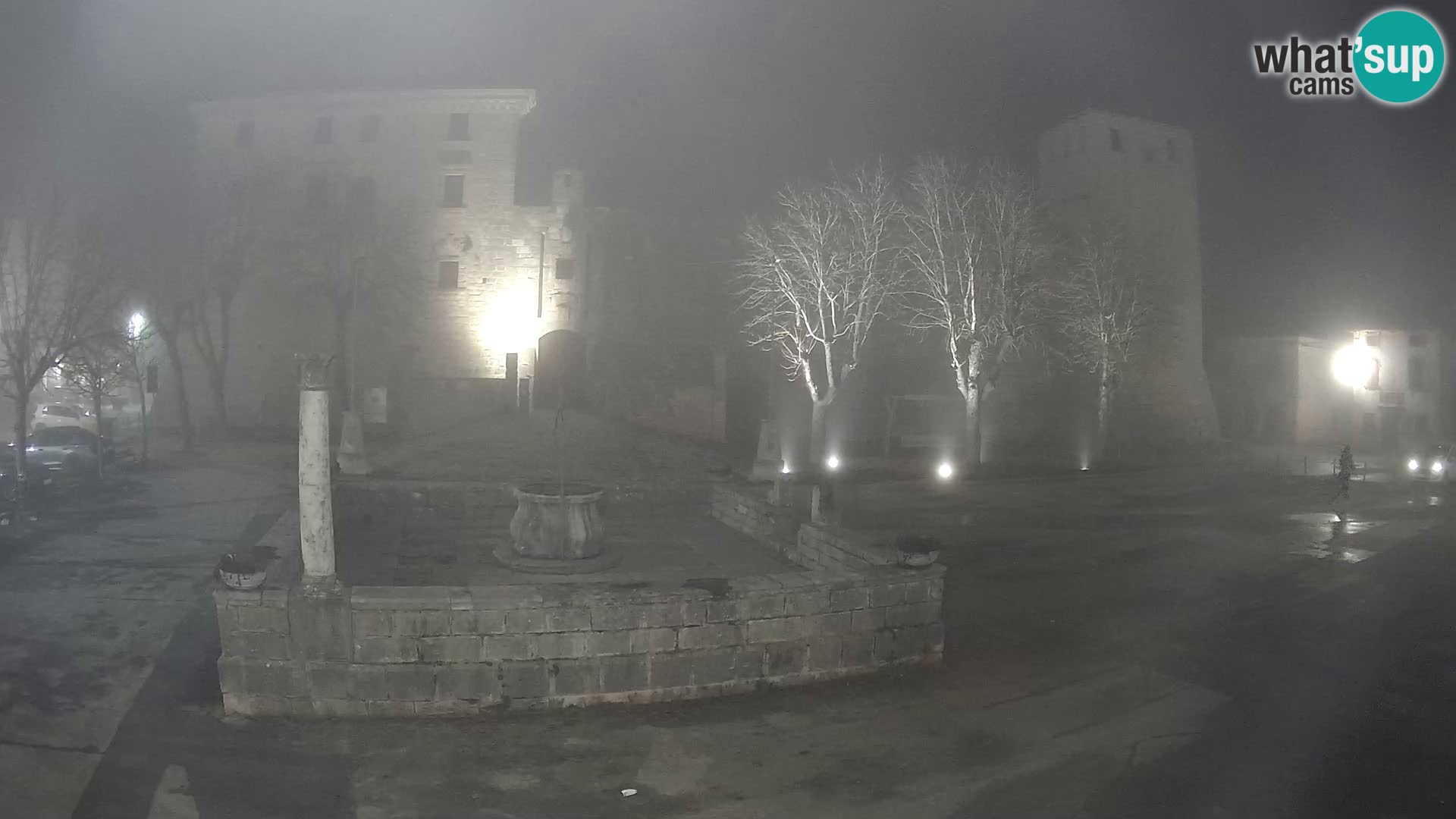 Webcam Svetvinčenat – die Burg und Brunnen – Istrien – Kroatien