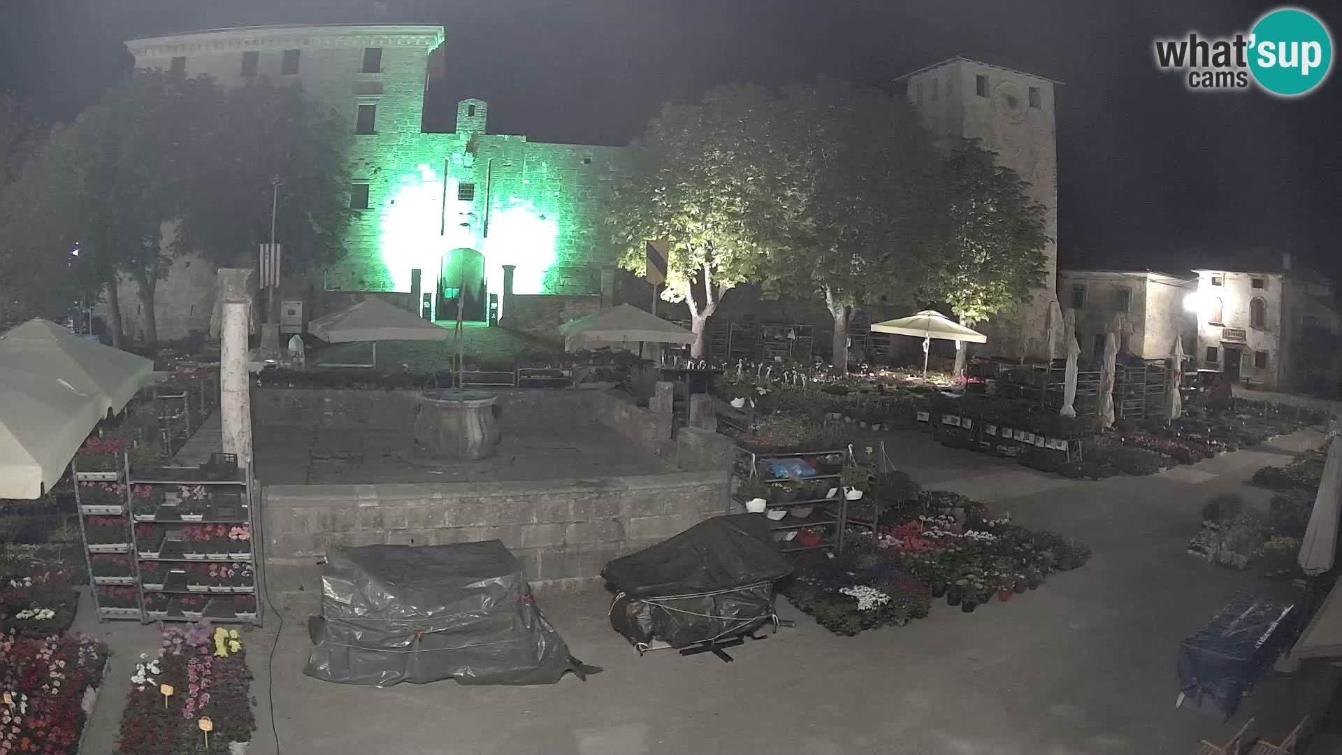 Webcam Svetvinčenat – le château et le puits – Istrie – Croatie