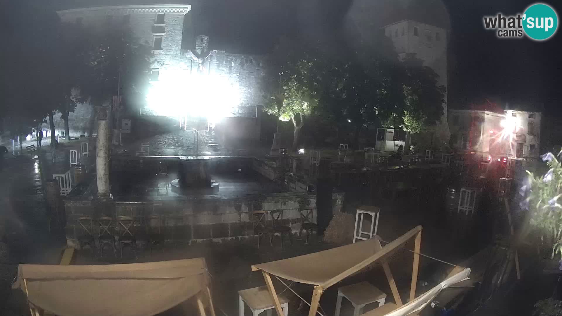 Spletna kamera Svetvinčenat – Grad in vodnjak – Istra – Hrvaška