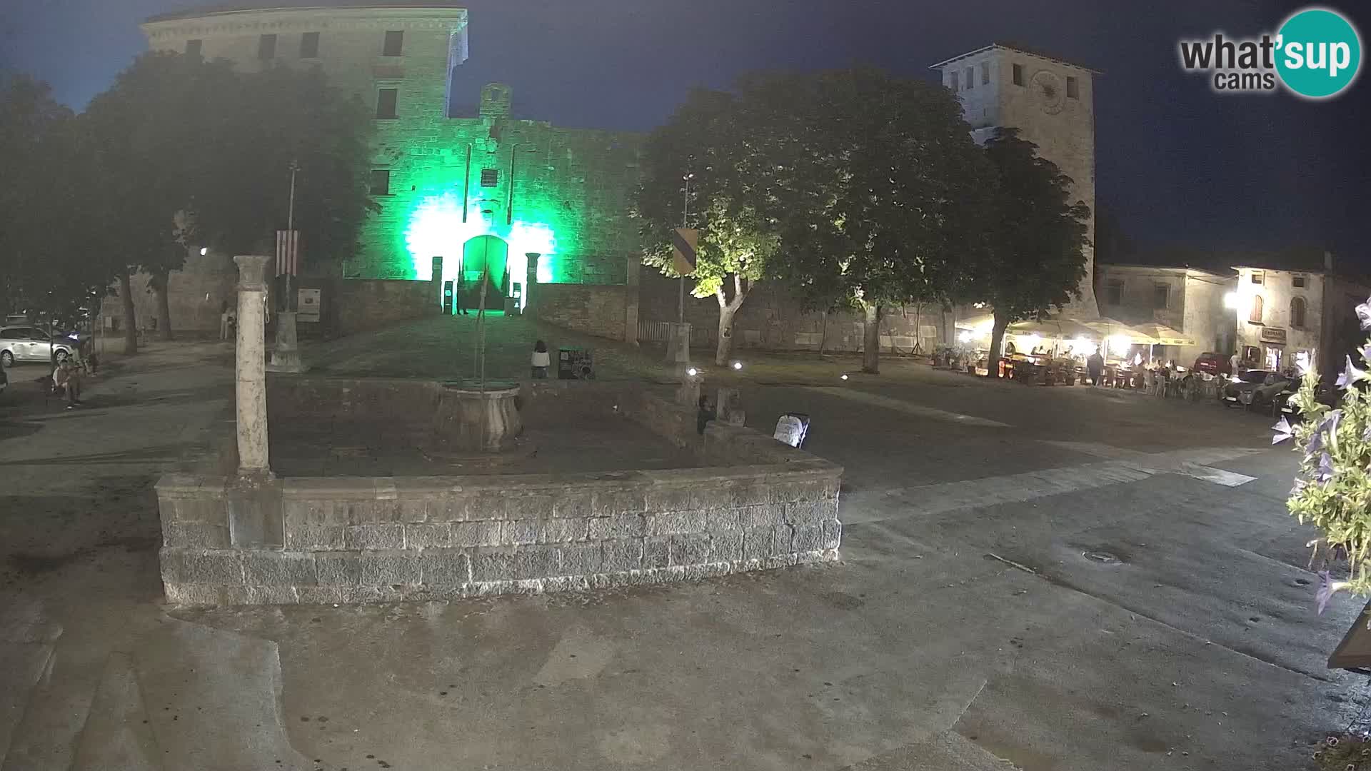 Webcam Svetvinčenat – die Burg und Brunnen – Istrien – Kroatien