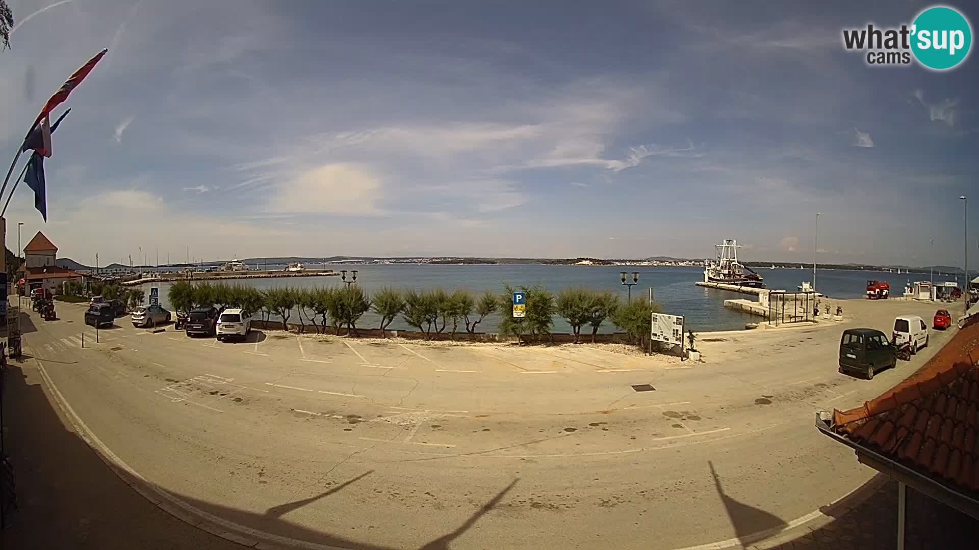 Spletna kamera Tkon – trajektni terminal