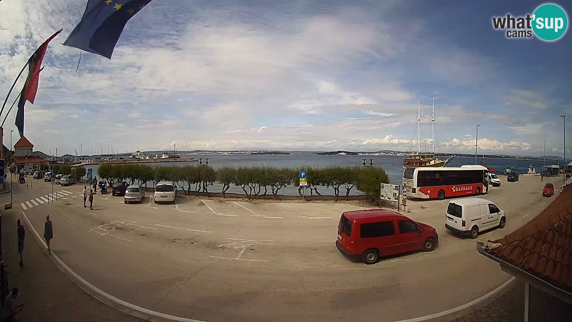 Web kamer u živo Tkon – trajektni terminal