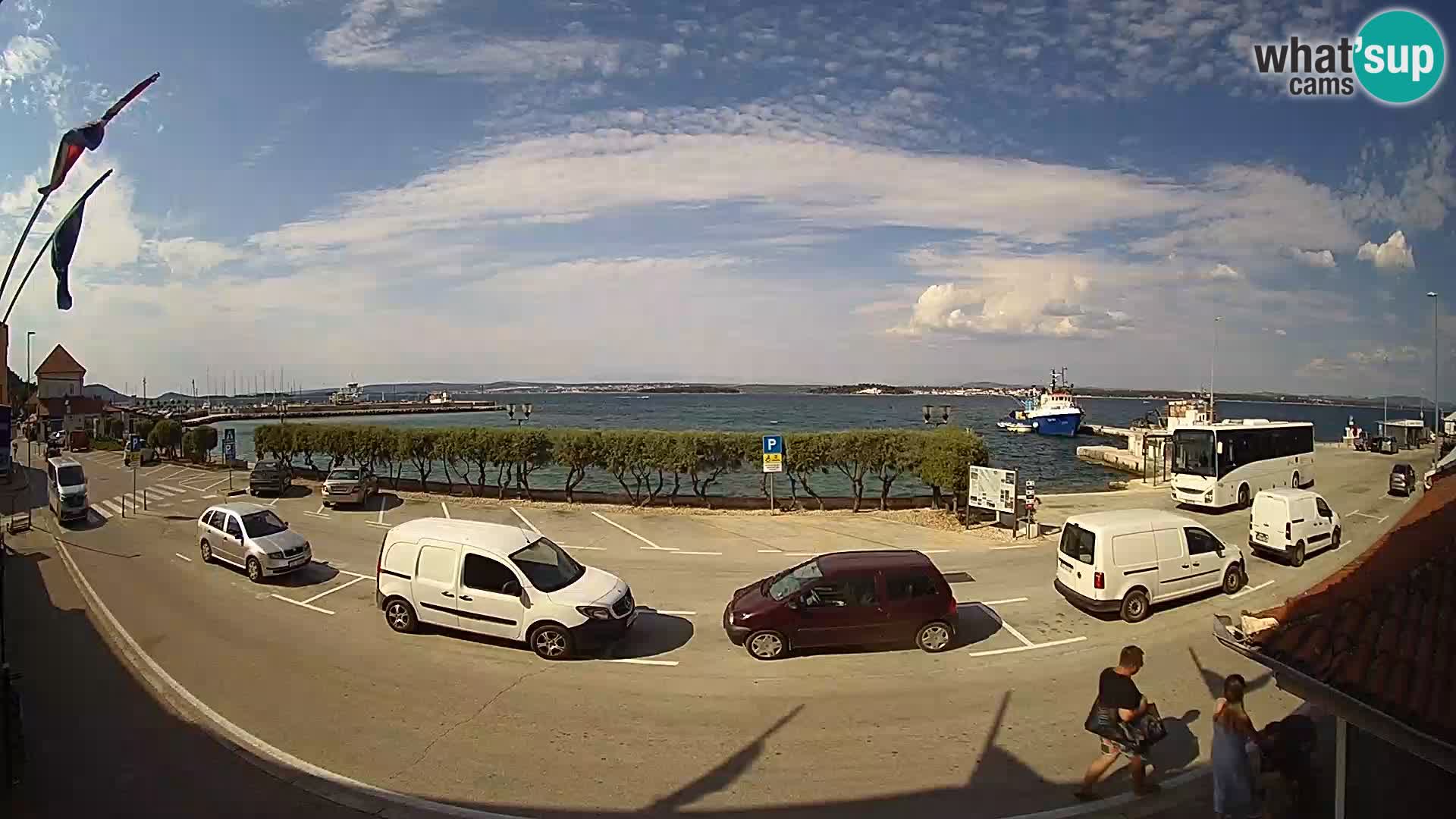Spletna kamera Tkon – trajektni terminal