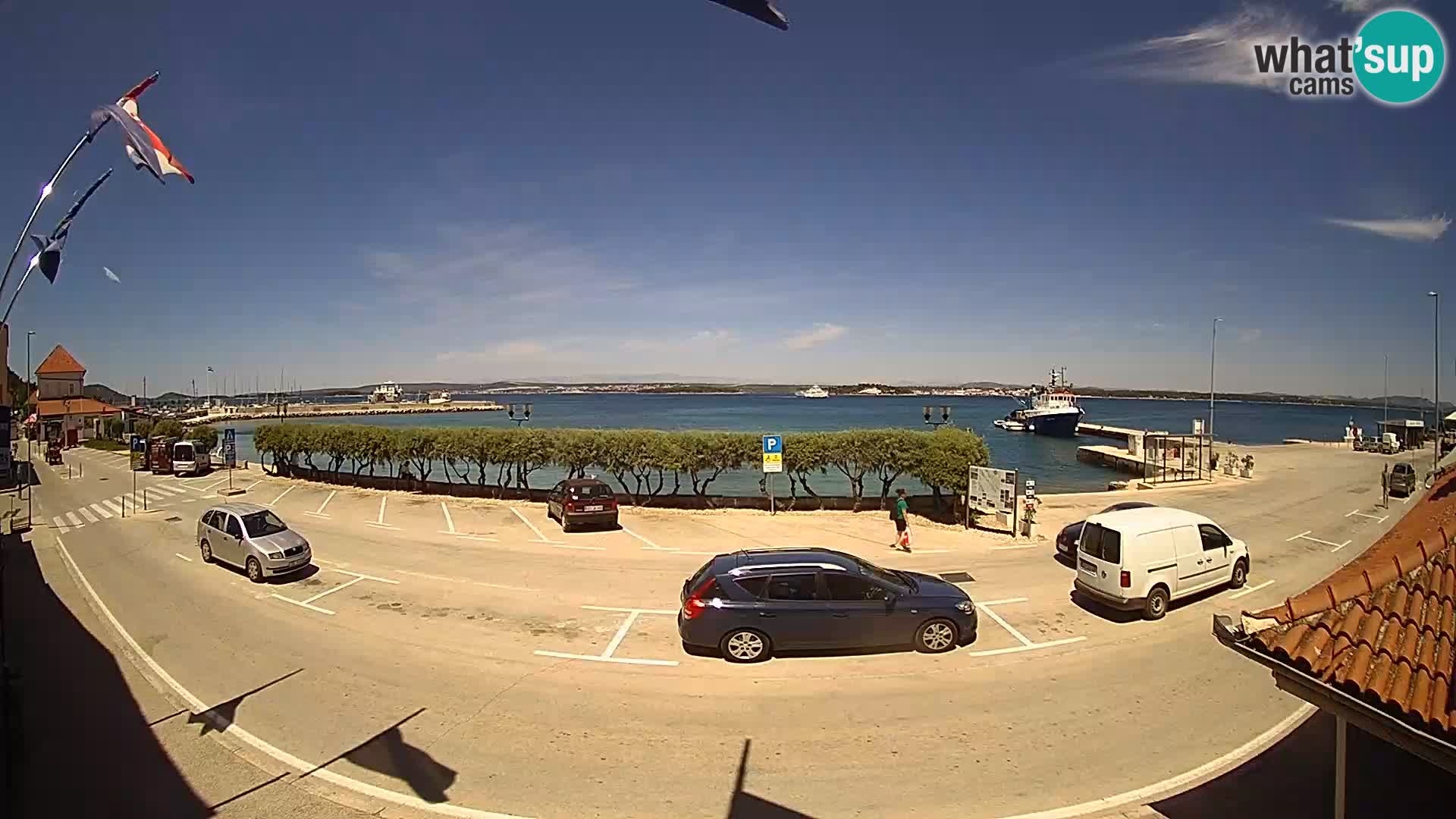 Spletna kamera Tkon – trajektni terminal